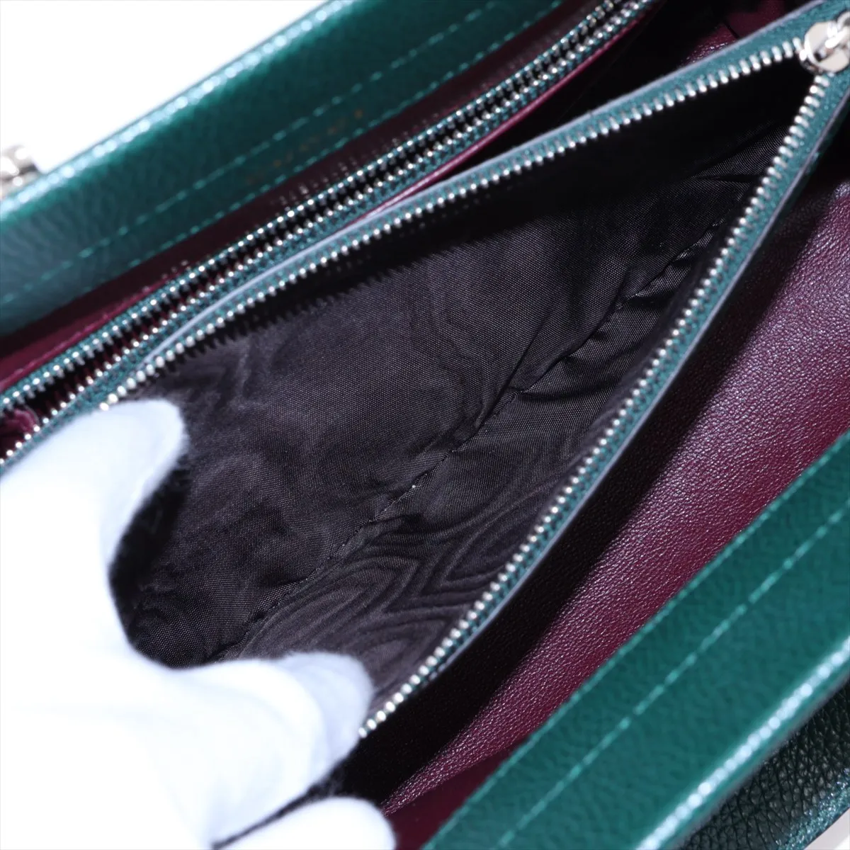 Zumi 569712 Leather Handbag Green — view 8