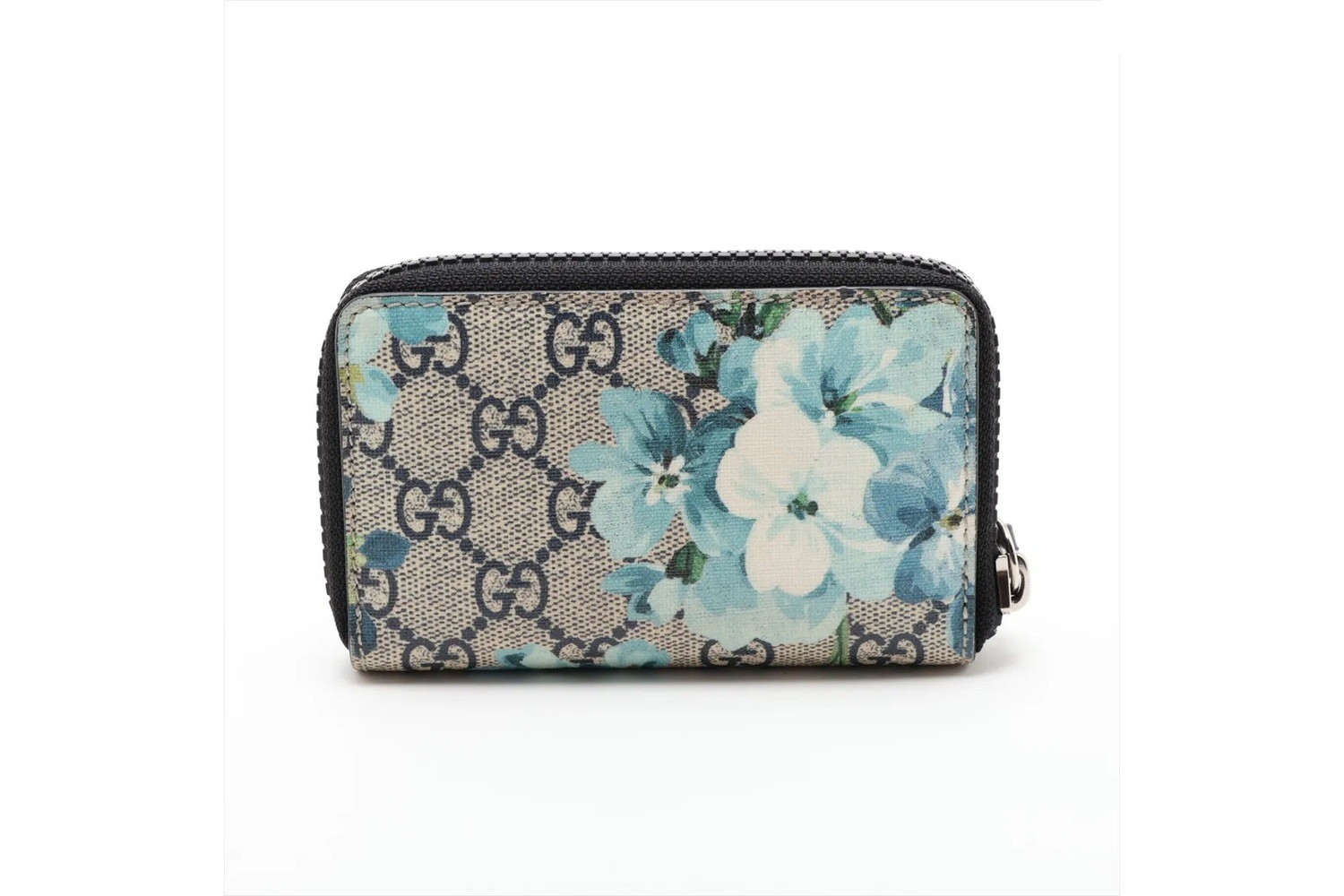 GG Blooms 410220 Leather Coin Case — view 2