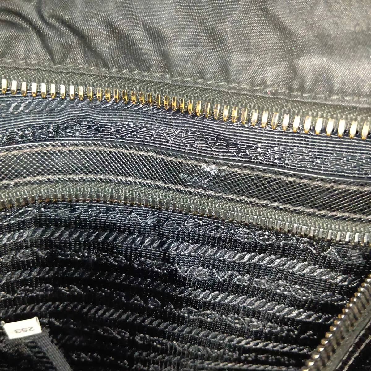 Tessuto Nylon x Leather Shoulder Bag, Black — view 13