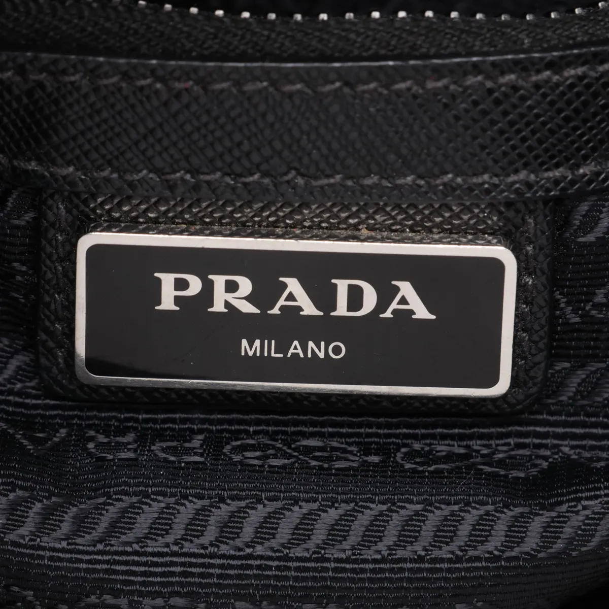 Tessuto Nylon x Leather Shoulder Bag, Black — view 9