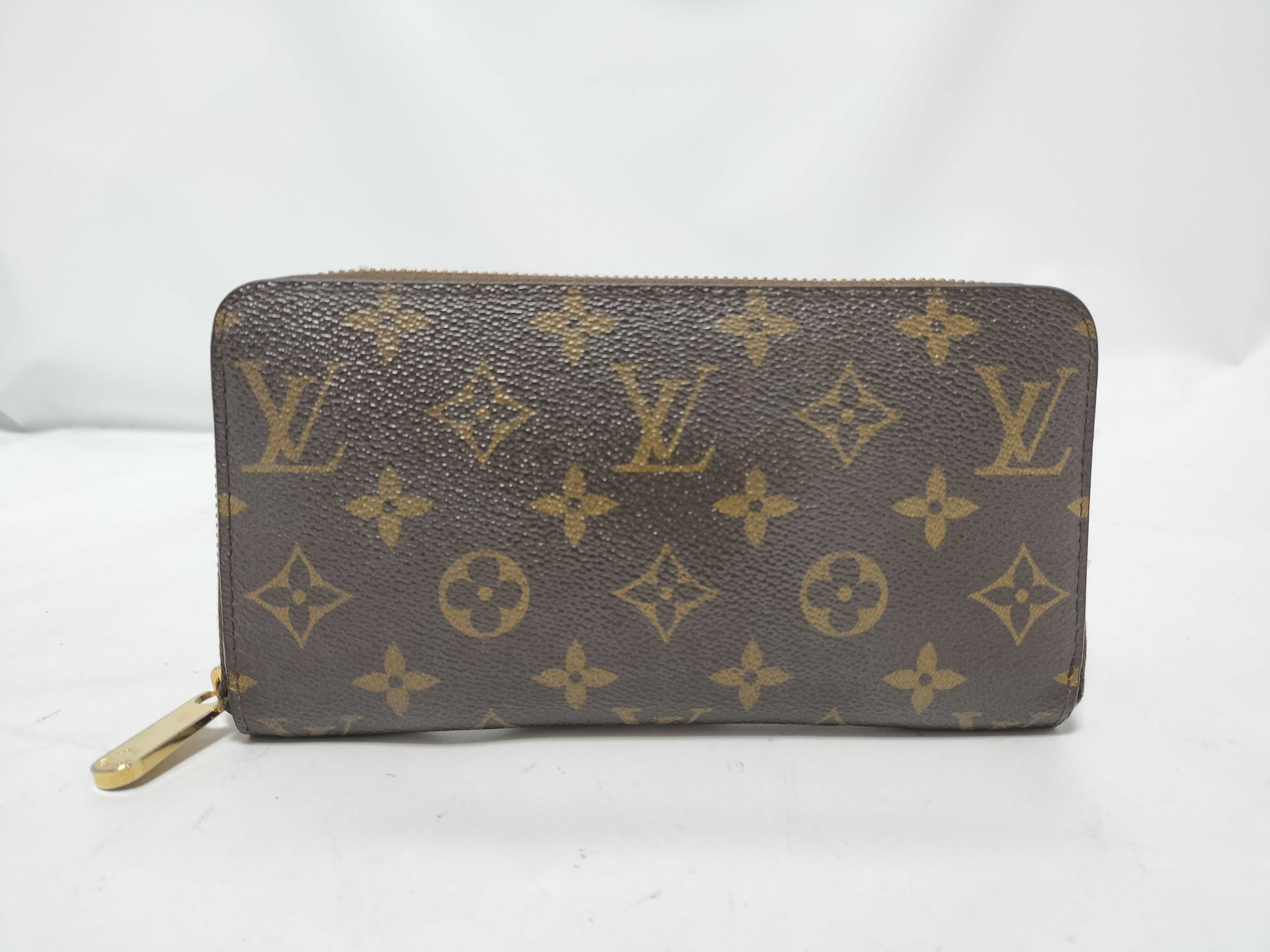 Monogram Zippy Wallet Long Wallet with Gold Hardware