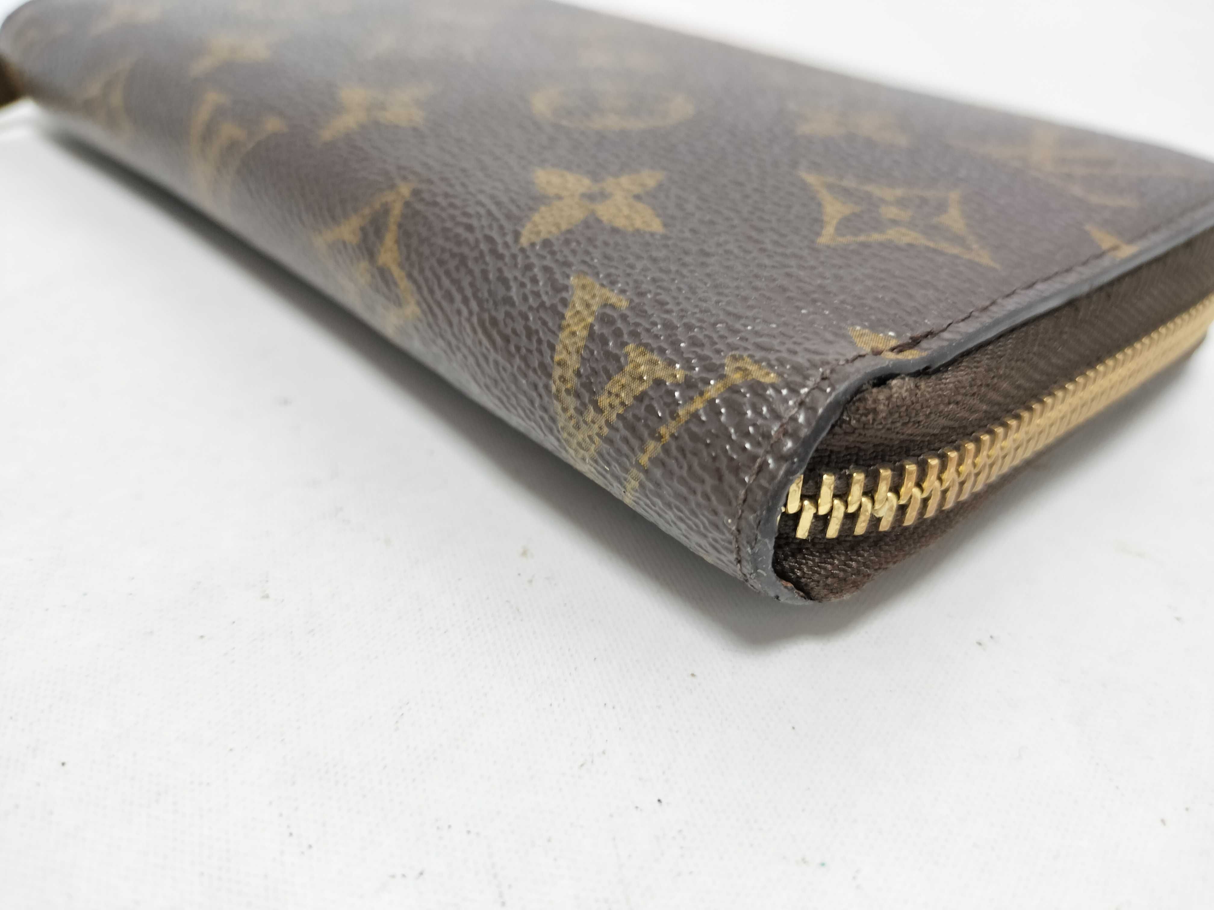 Monogram Zippy Wallet Long Wallet with Gold Hardware — view 7