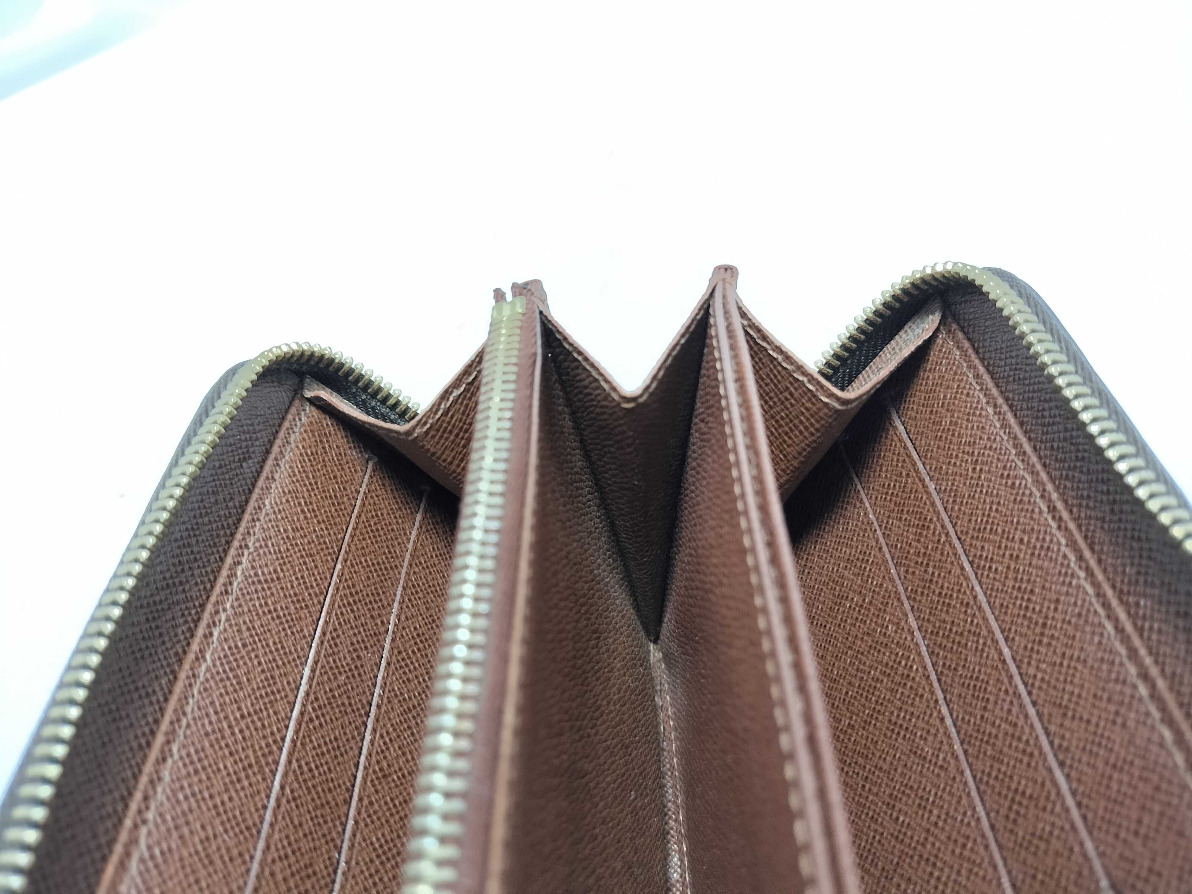 Monogram Zippy Wallet Long Wallet with Gold Hardware — view 9