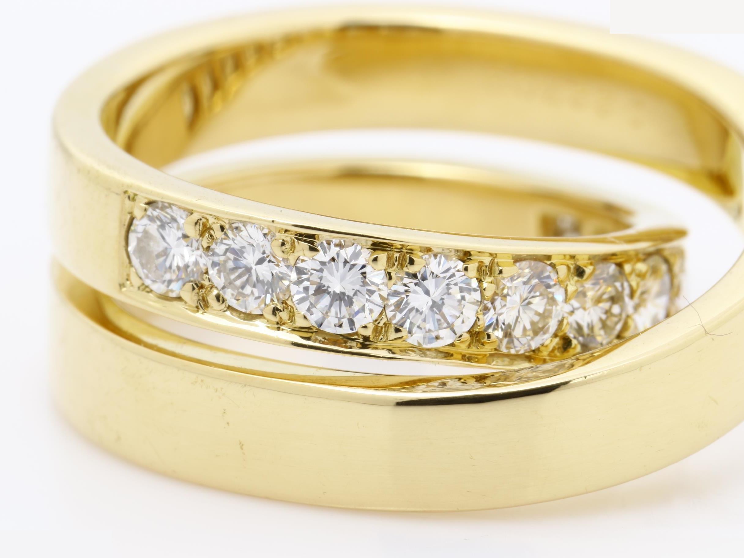 Esprit de Paris Diamond Ring, 49mm, 750 Yellow Gold, 12.2g — view 2