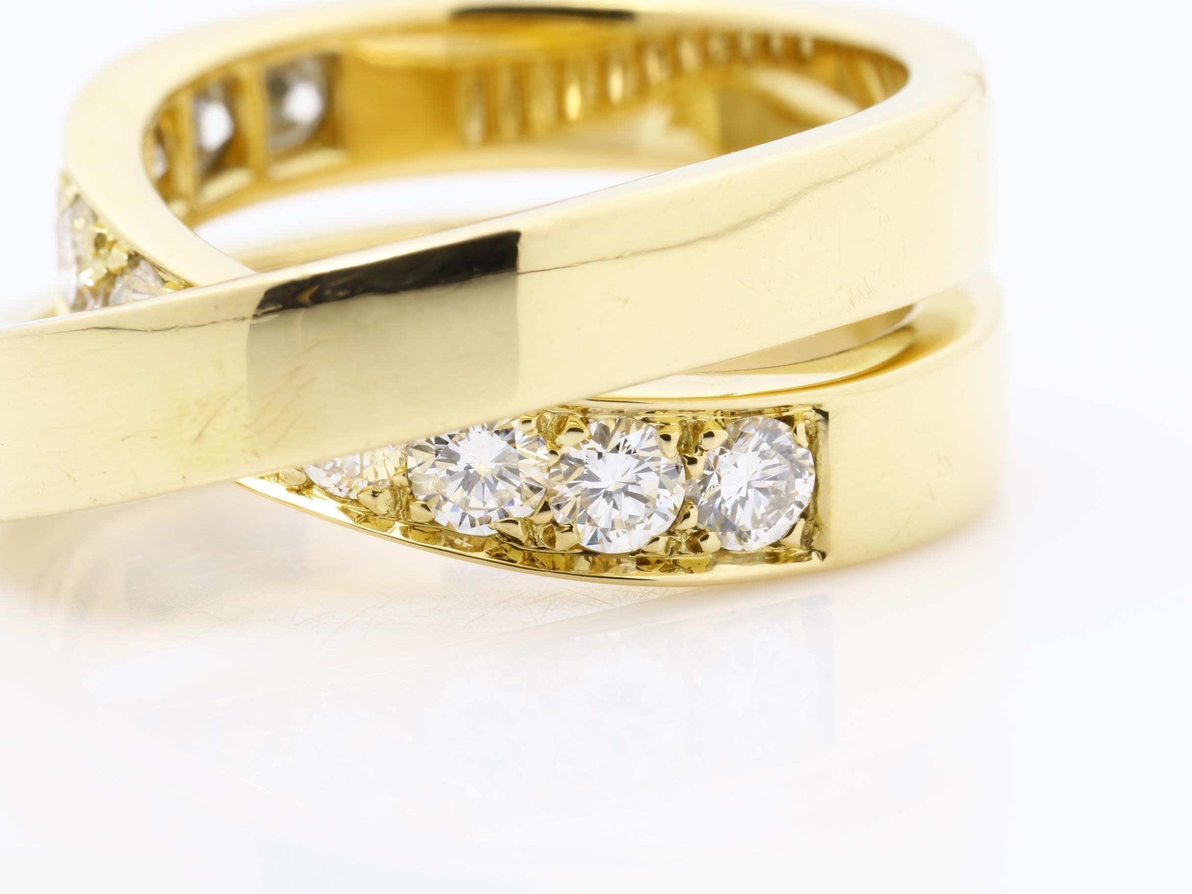 Esprit de Paris Diamond Ring, 49mm, 750 Yellow Gold, 12.2g — view 3