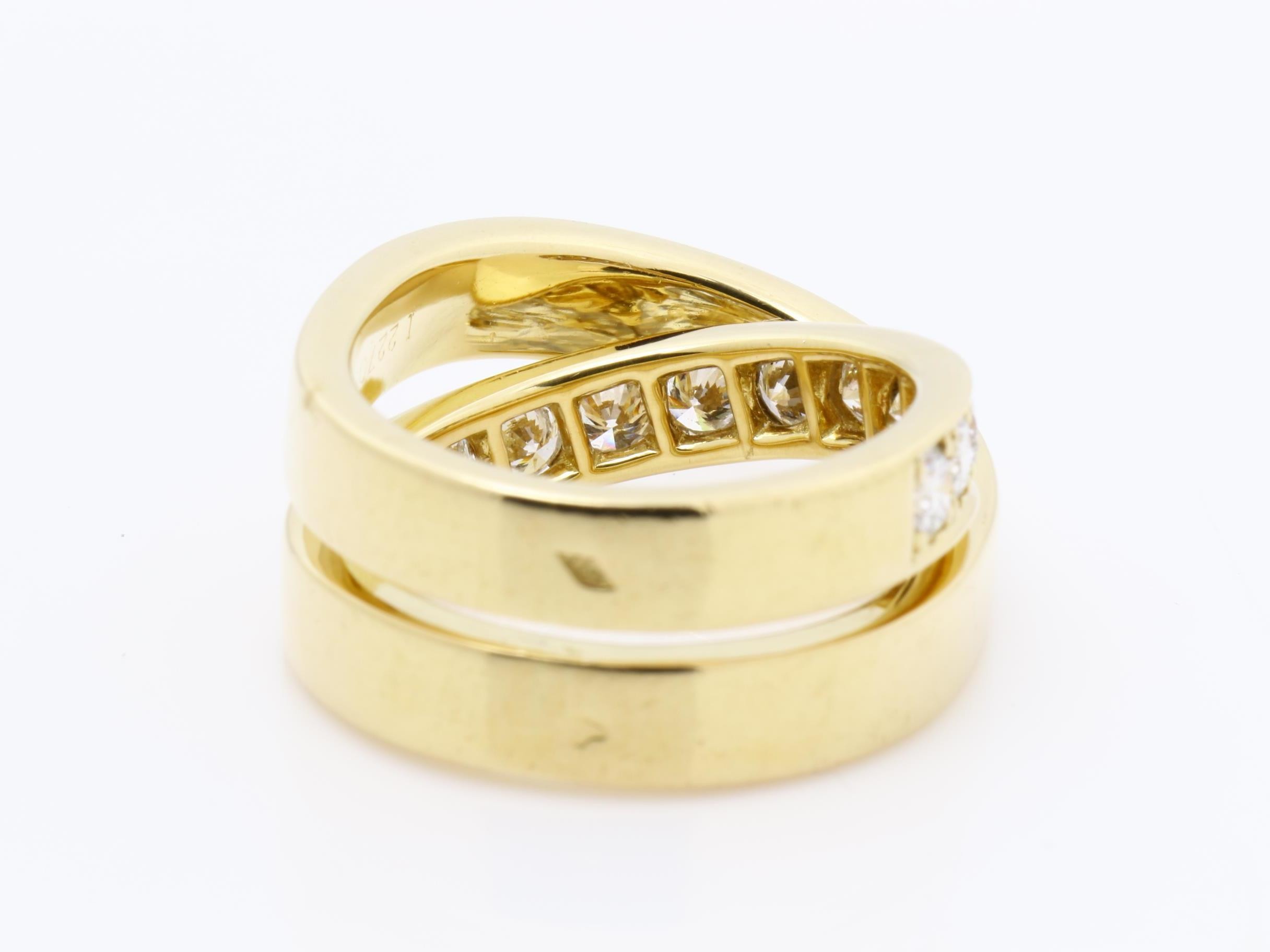Esprit de Paris Diamond Ring, 49mm, 750 Yellow Gold, 12.2g — view 4