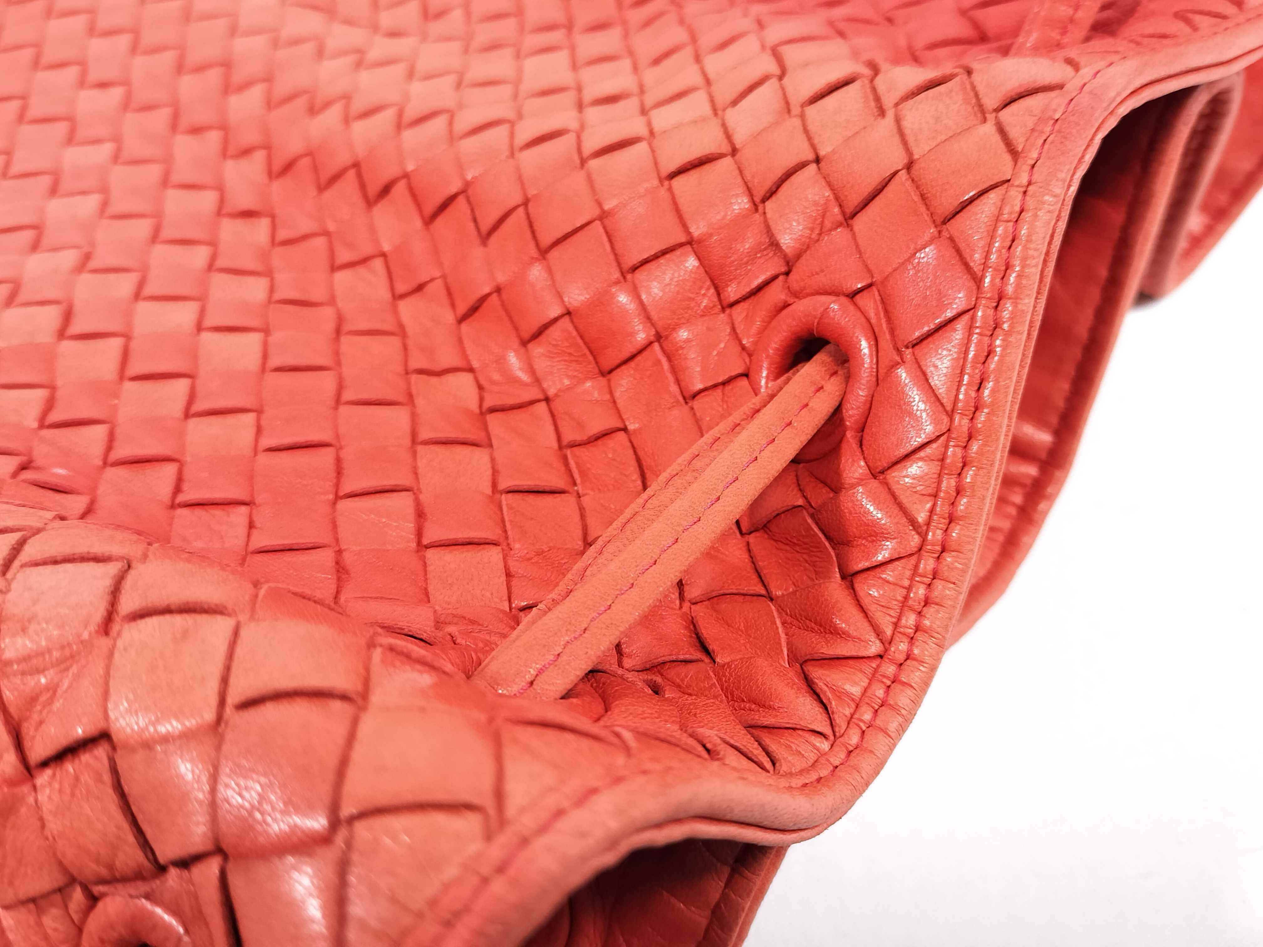 Shoulder Bag Intrecciato Drawstring Orange Shoulder Bag — view 11