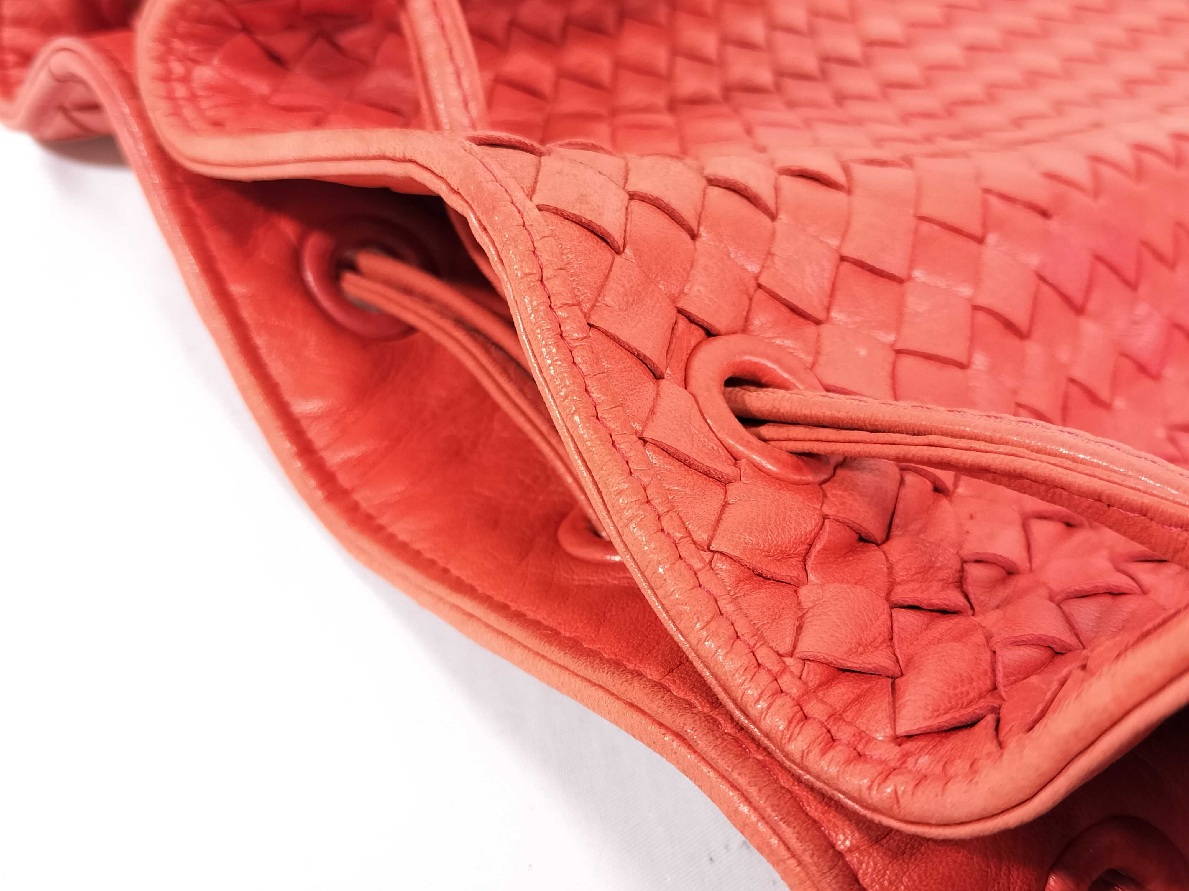 Shoulder Bag Intrecciato Drawstring Orange Shoulder Bag — view 12