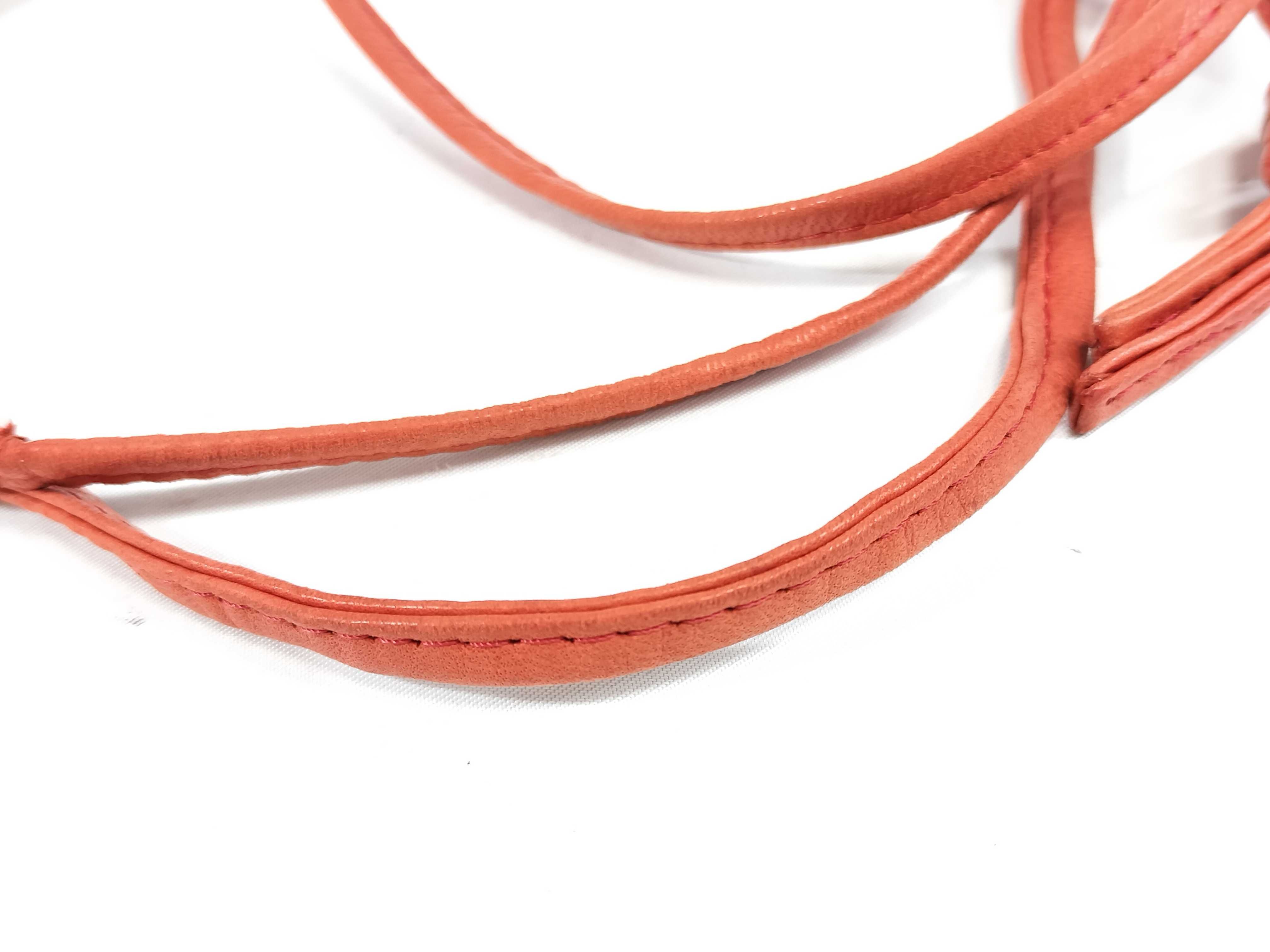 Shoulder Bag Intrecciato Drawstring Orange Shoulder Bag — view 4