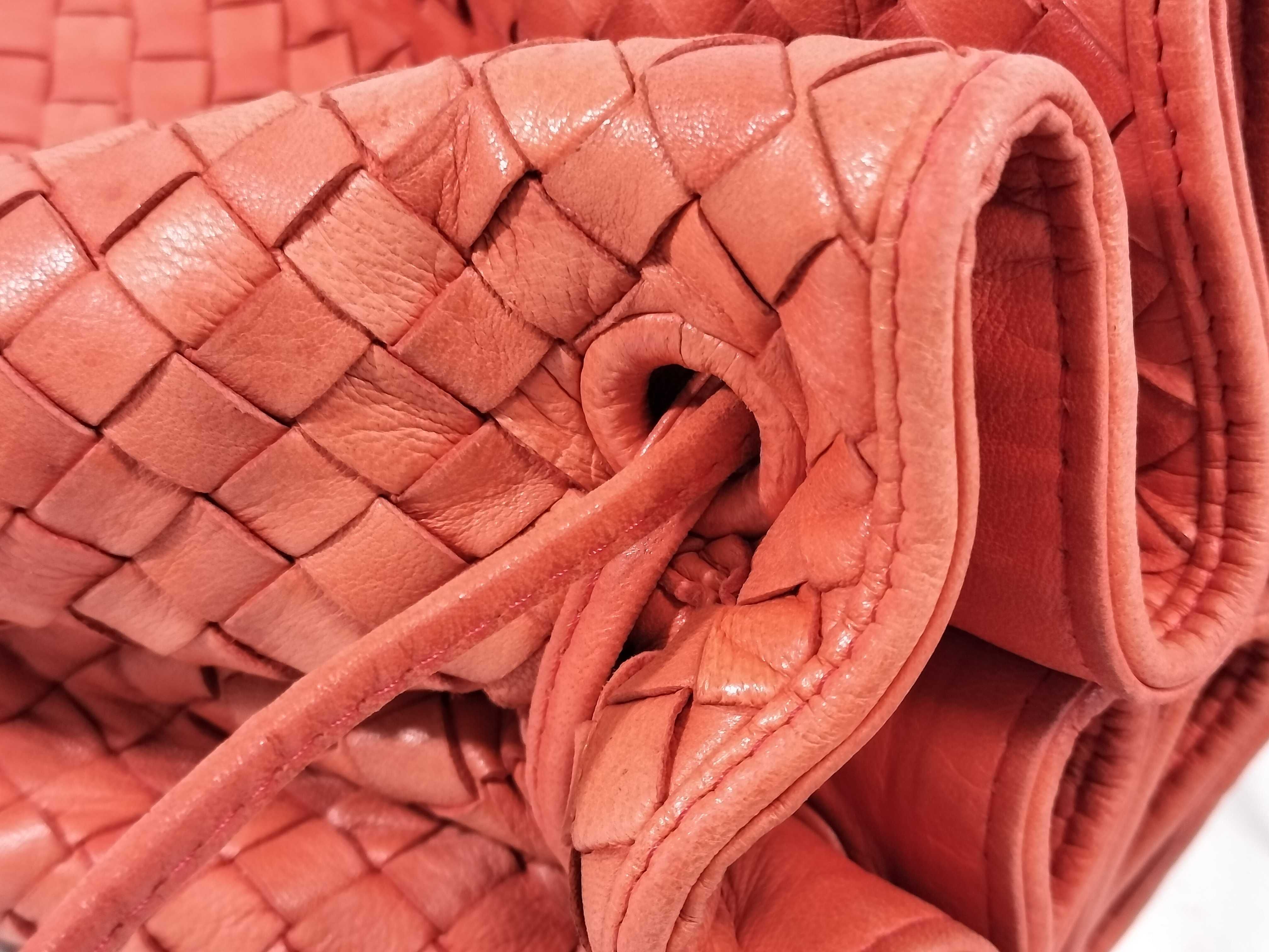 Shoulder Bag Intrecciato Drawstring Orange Shoulder Bag — view 5