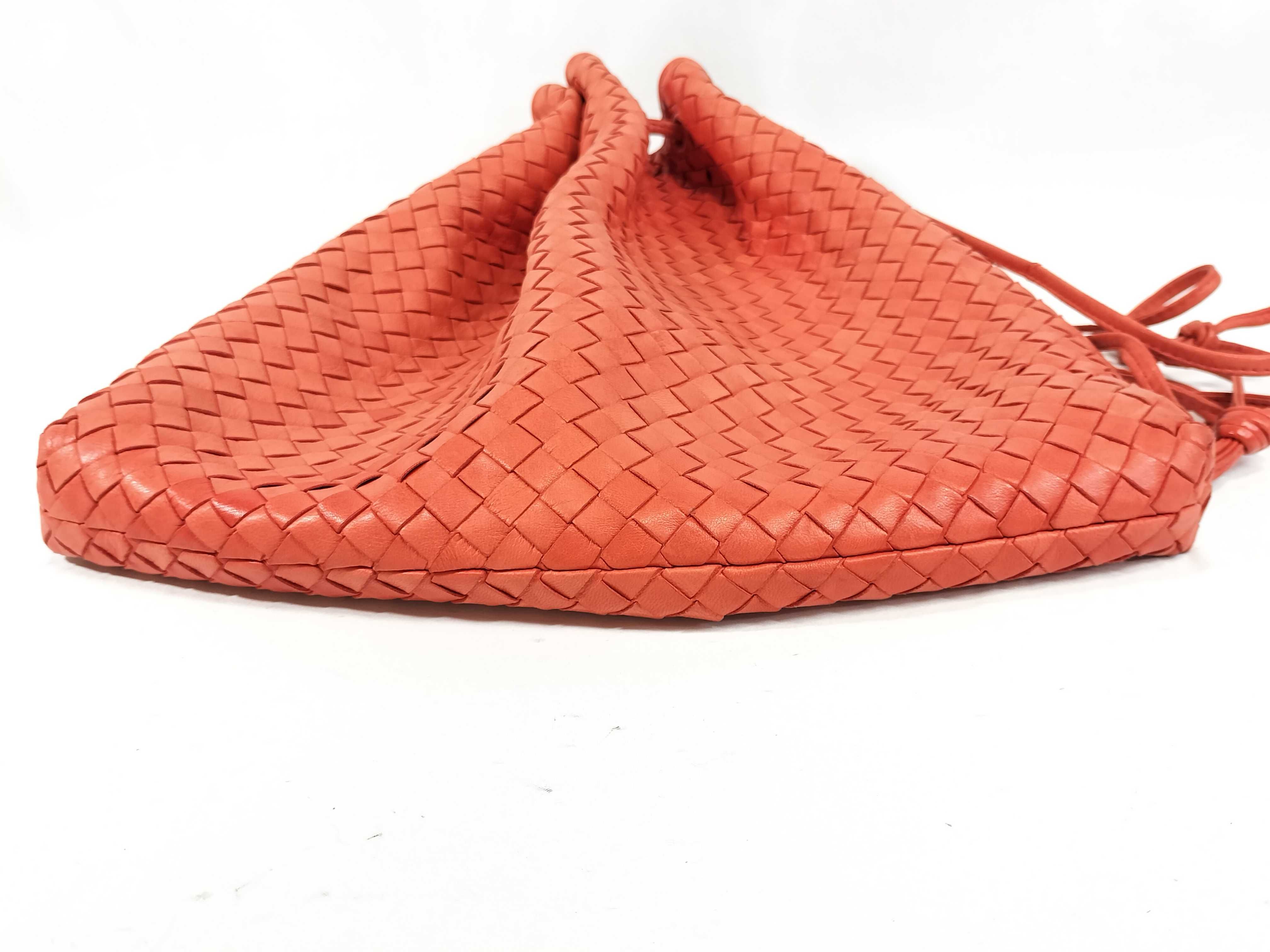 Shoulder Bag Intrecciato Drawstring Orange Shoulder Bag — view 7