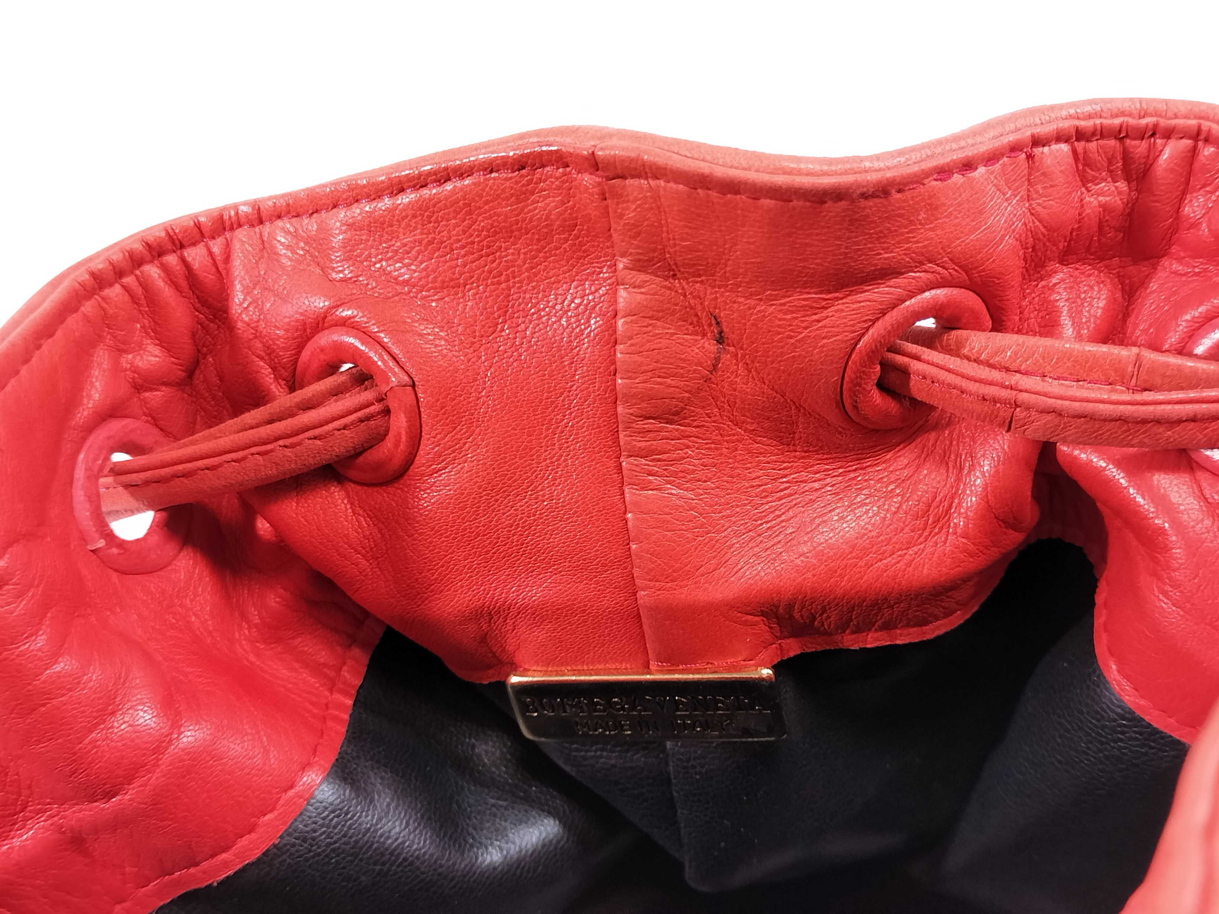 Shoulder Bag Intrecciato Drawstring Orange Shoulder Bag — view 8