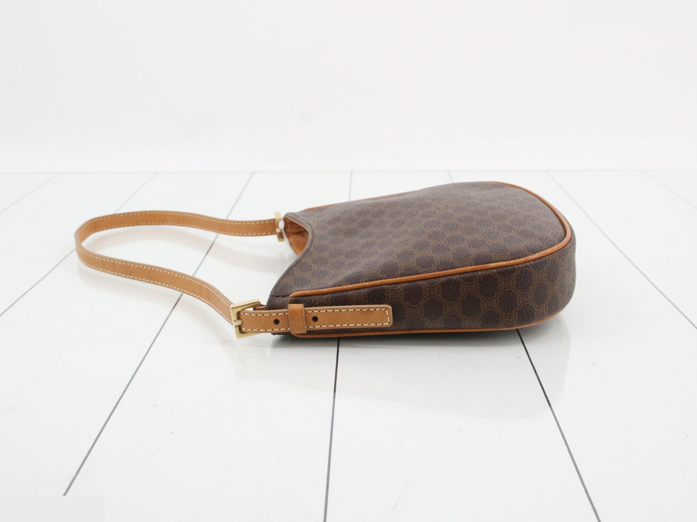 Macadam Mini Hobo Bag, PVC/Calf Leather, Brown, 18 x 15 x 4 cm — view 4