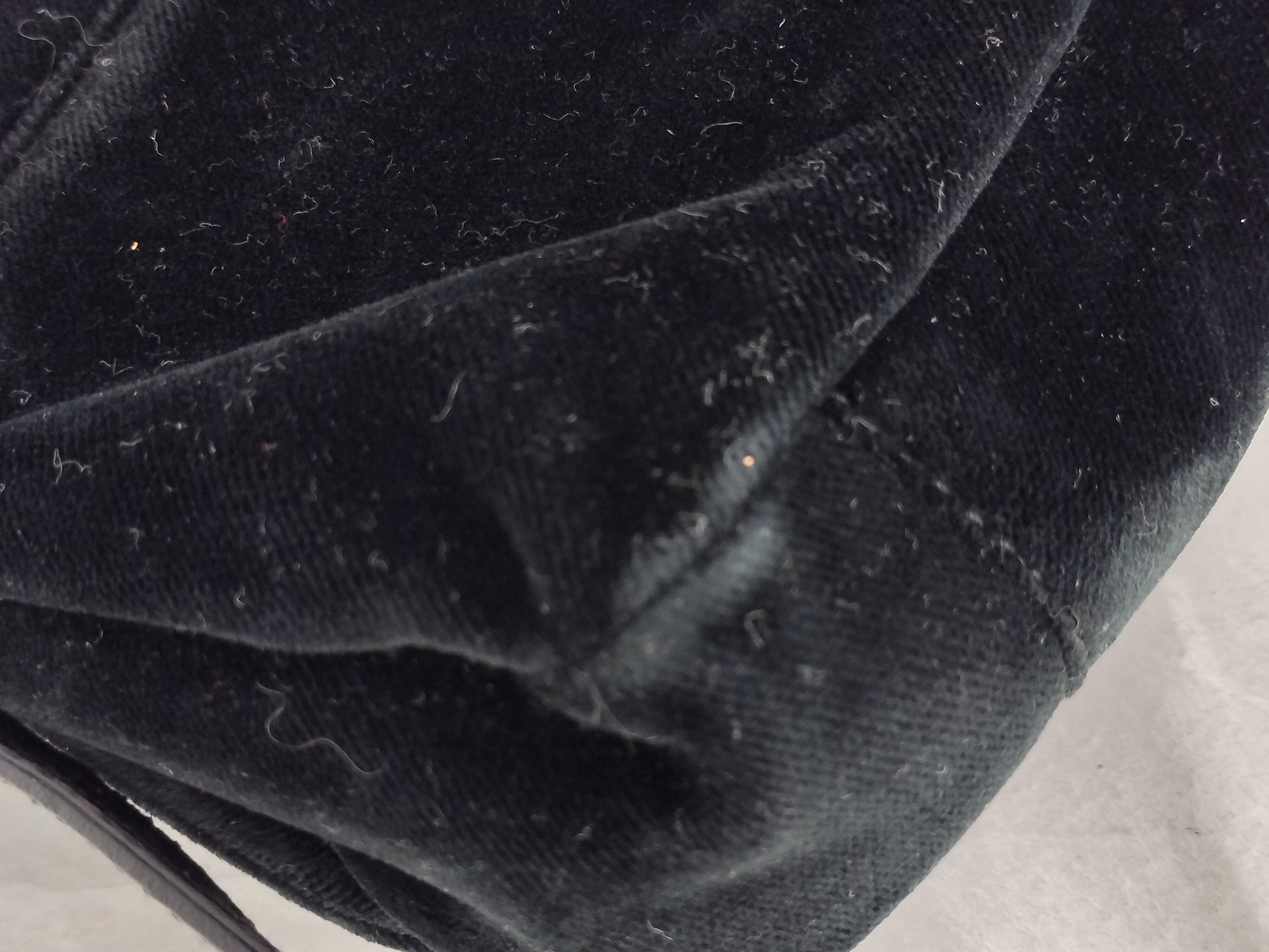 Saint Tropez Velour Black Shoulder Bag — view 14