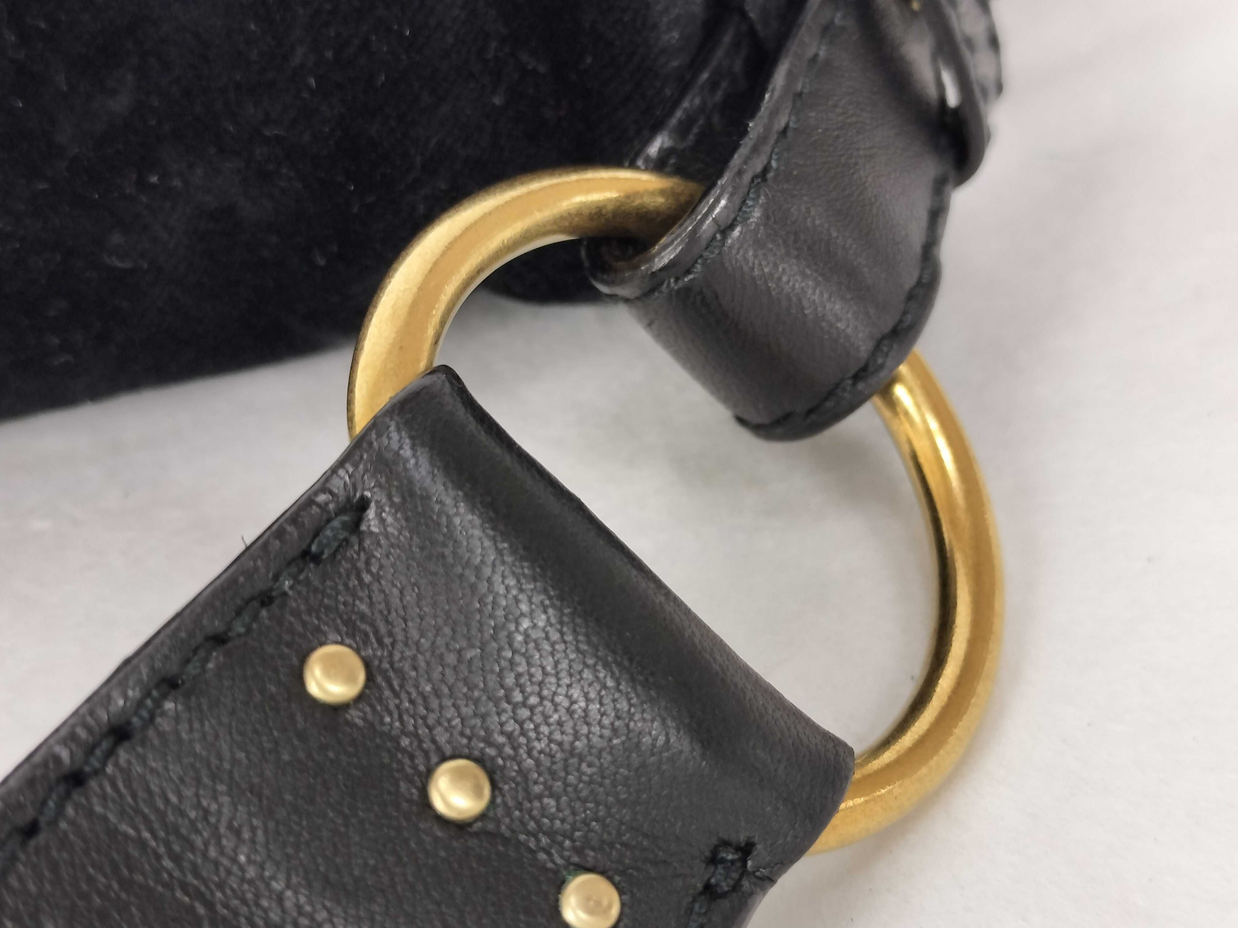 Saint Tropez Velour Black Shoulder Bag — view 5