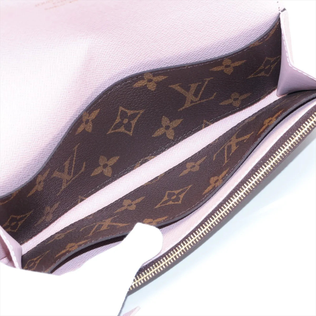 Monogram Portefeuille Emily M61289 Rose Ballerine Long Wallet — view 5