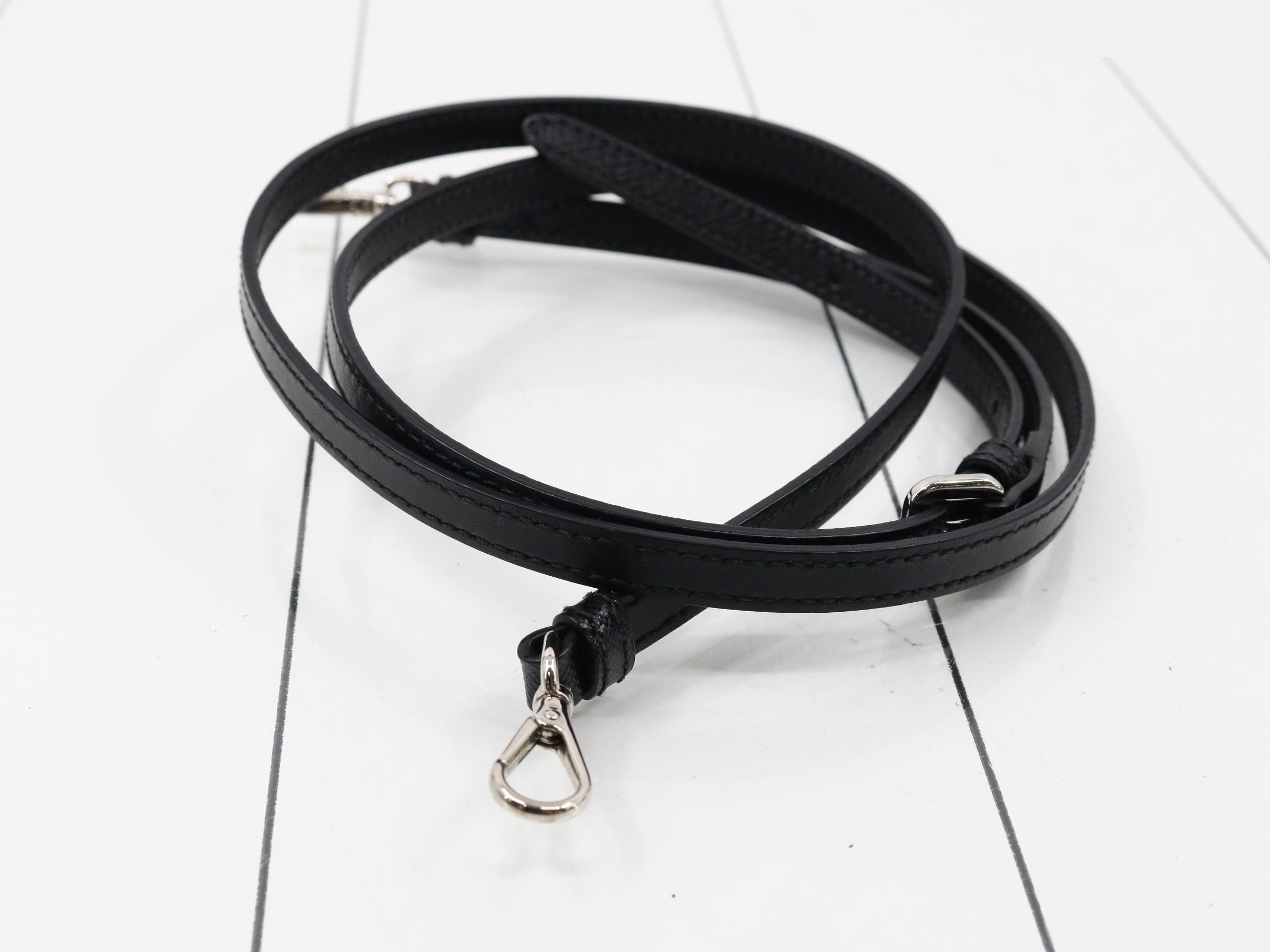 Shoulder bag, nylon/leather, black — view 7