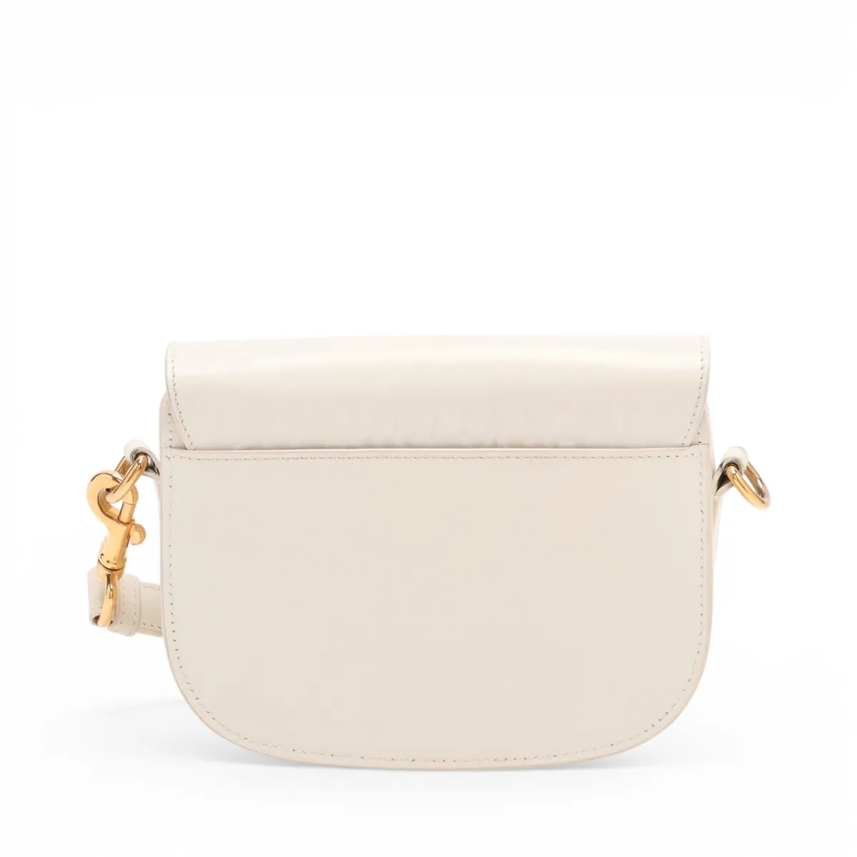 Bobby Leather Shoulder Bag, White — view 2