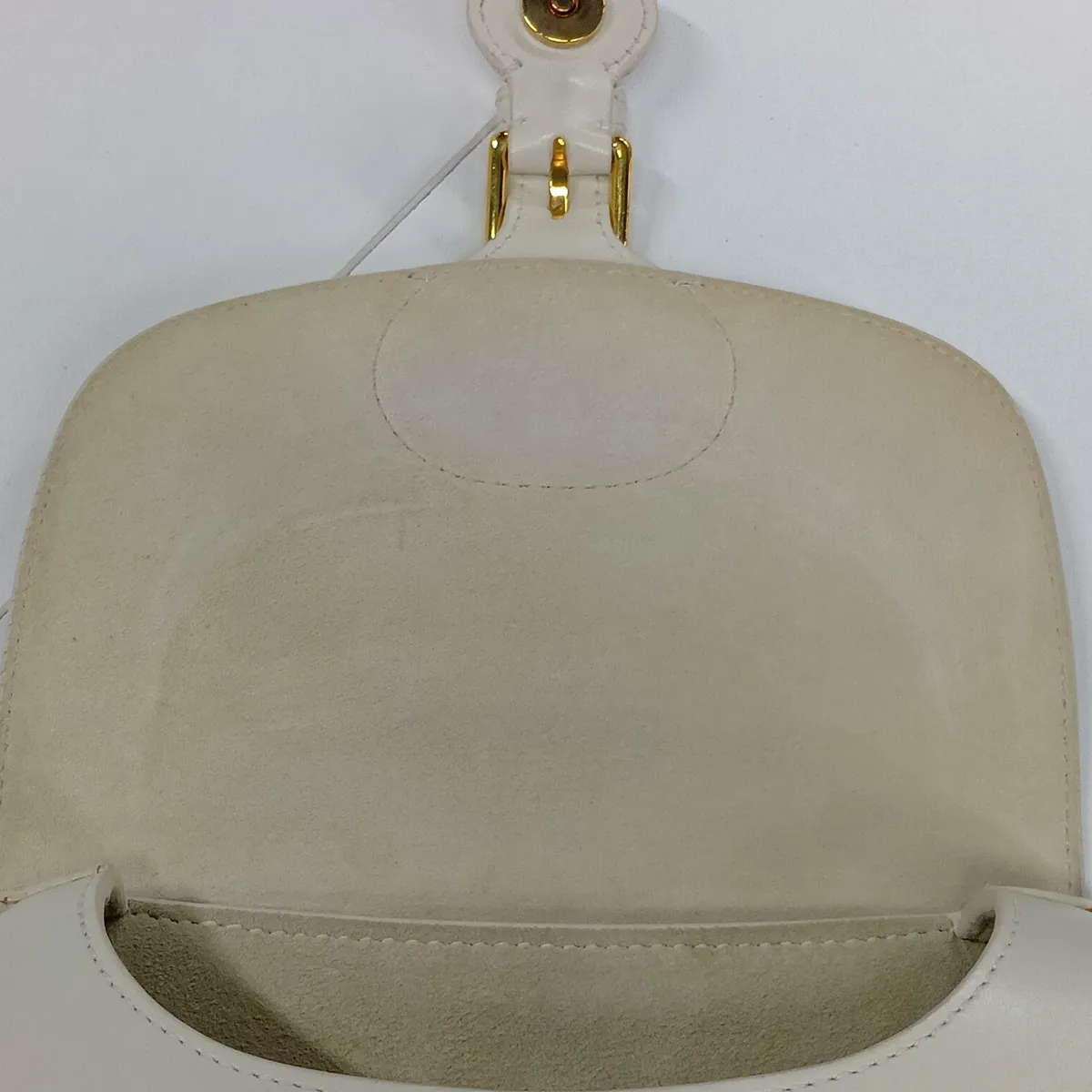 Bobby Leather Shoulder Bag, White — view 12
