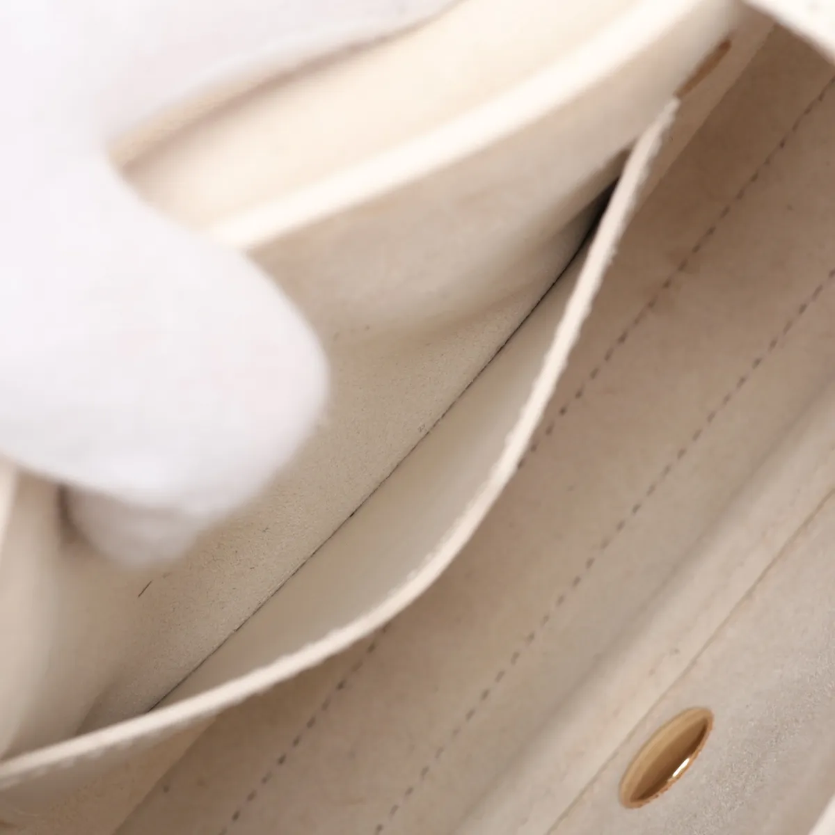 Bobby Leather Shoulder Bag, White — view 7