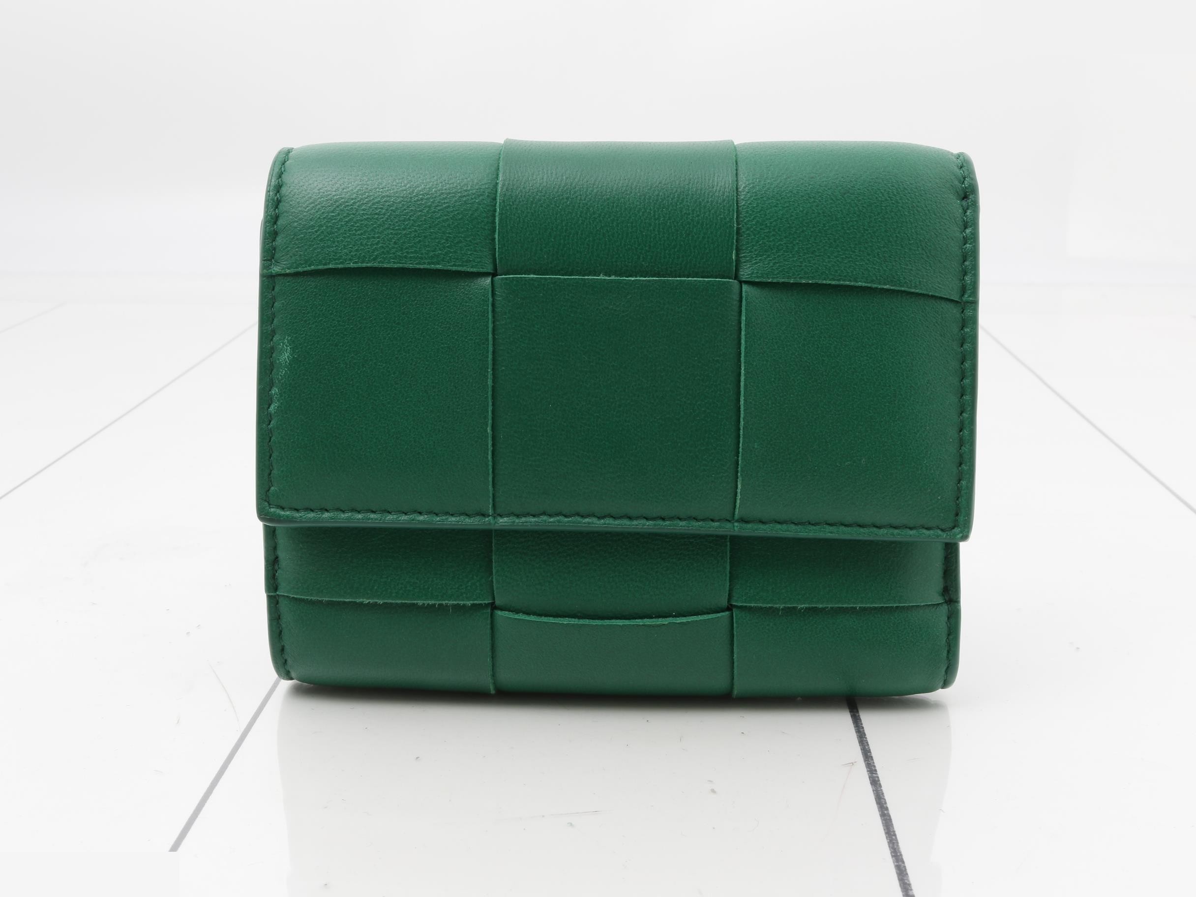 Maxi Intrecciato Compact Wallet