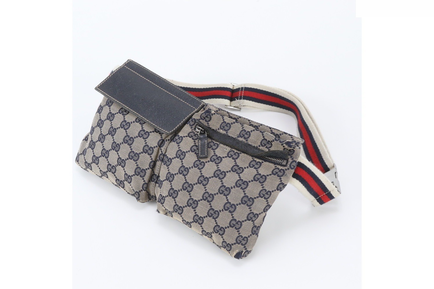 GG Canvas 28566 Leather Body Bag