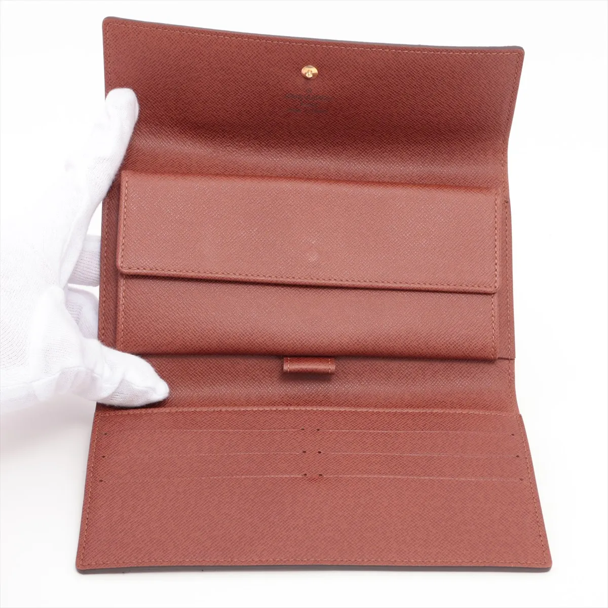 Monogram Porte Tresor International M61215 MB0080 Brown Long Wallet — view 4