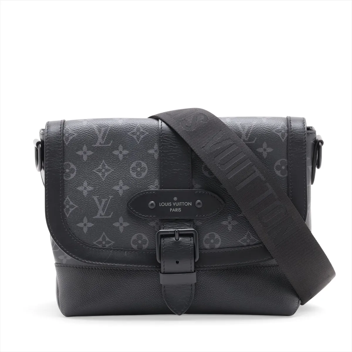 Monogram Eclipse Saumur Messenger Bag M45911 Black (RFID detected)