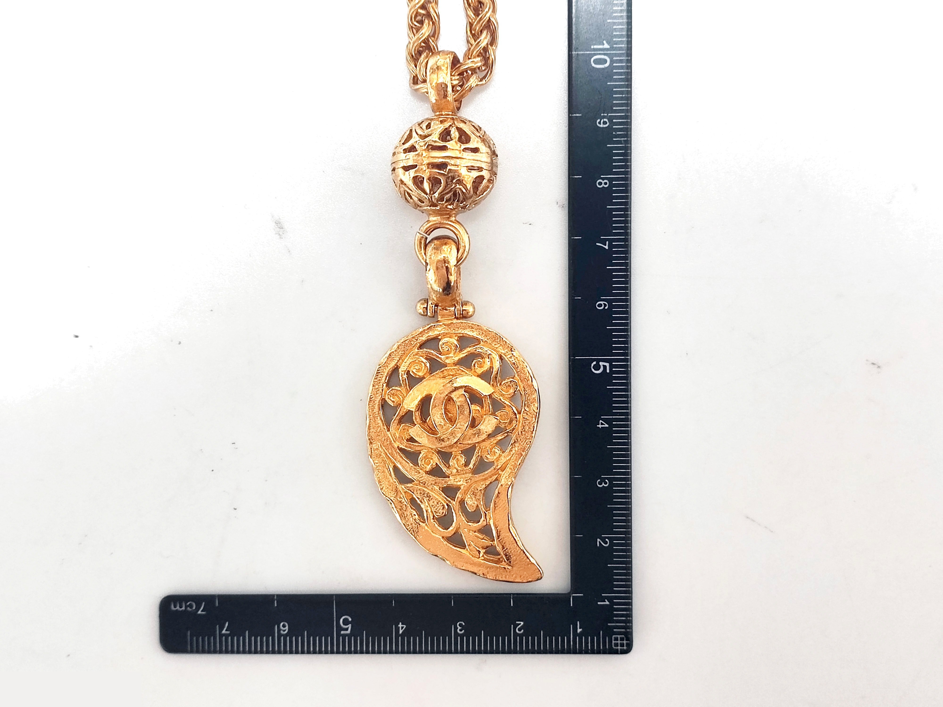 Coco Mark Magatama Ball Swing Necklace 95A, Chain approx. 80cm — view 3