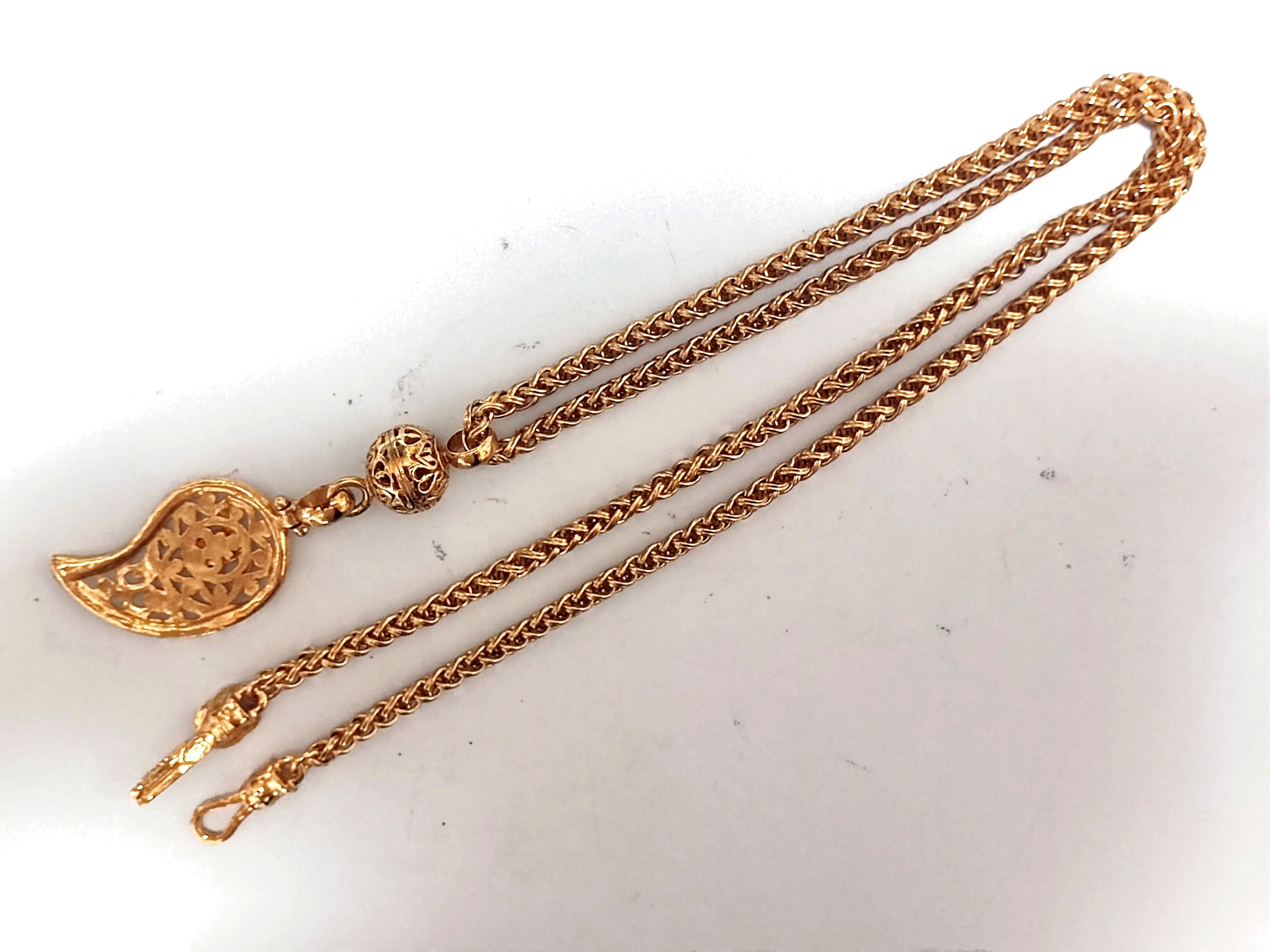 Coco Mark Magatama Ball Swing Necklace 95A, Chain approx. 80cm — view 8