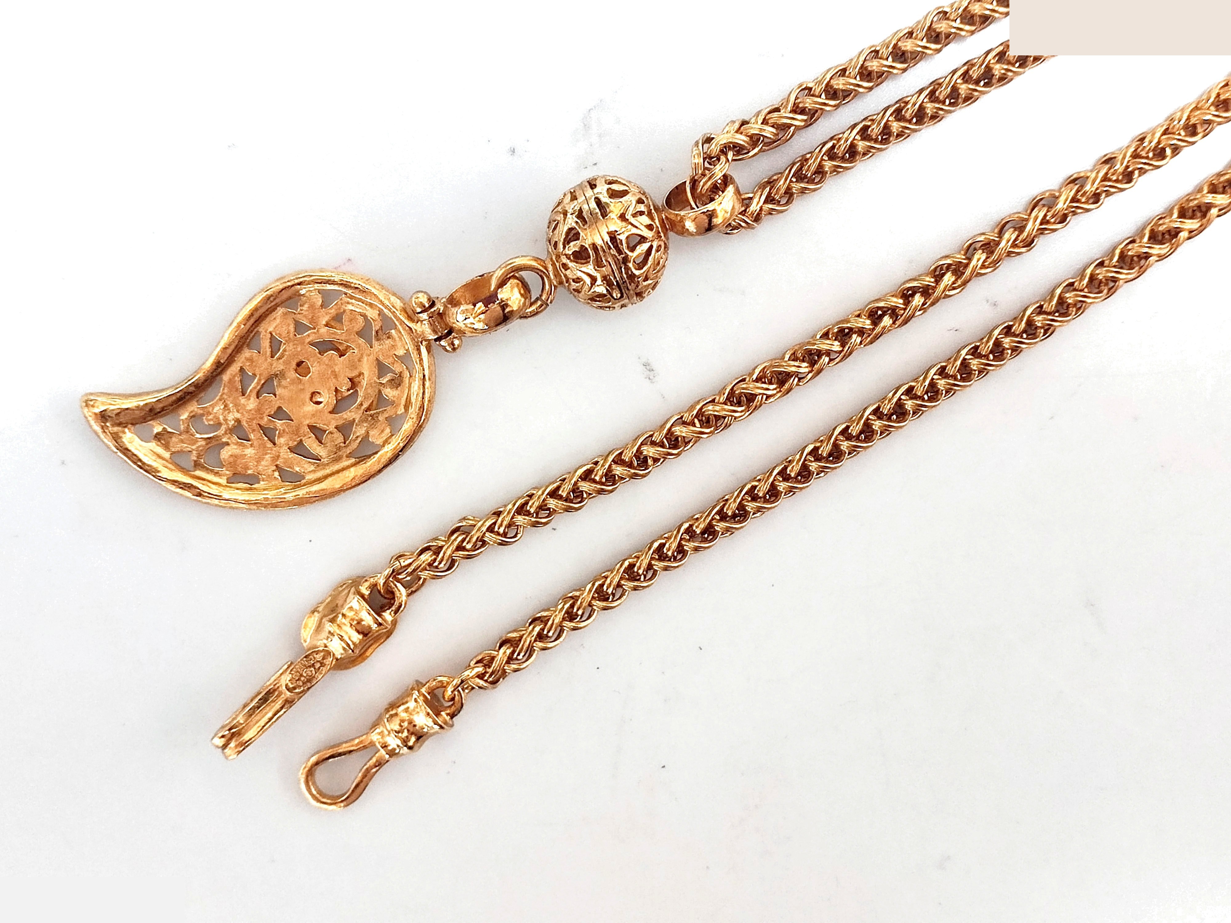 Coco Mark Magatama Ball Swing Necklace 95A, Chain approx. 80cm — view 9
