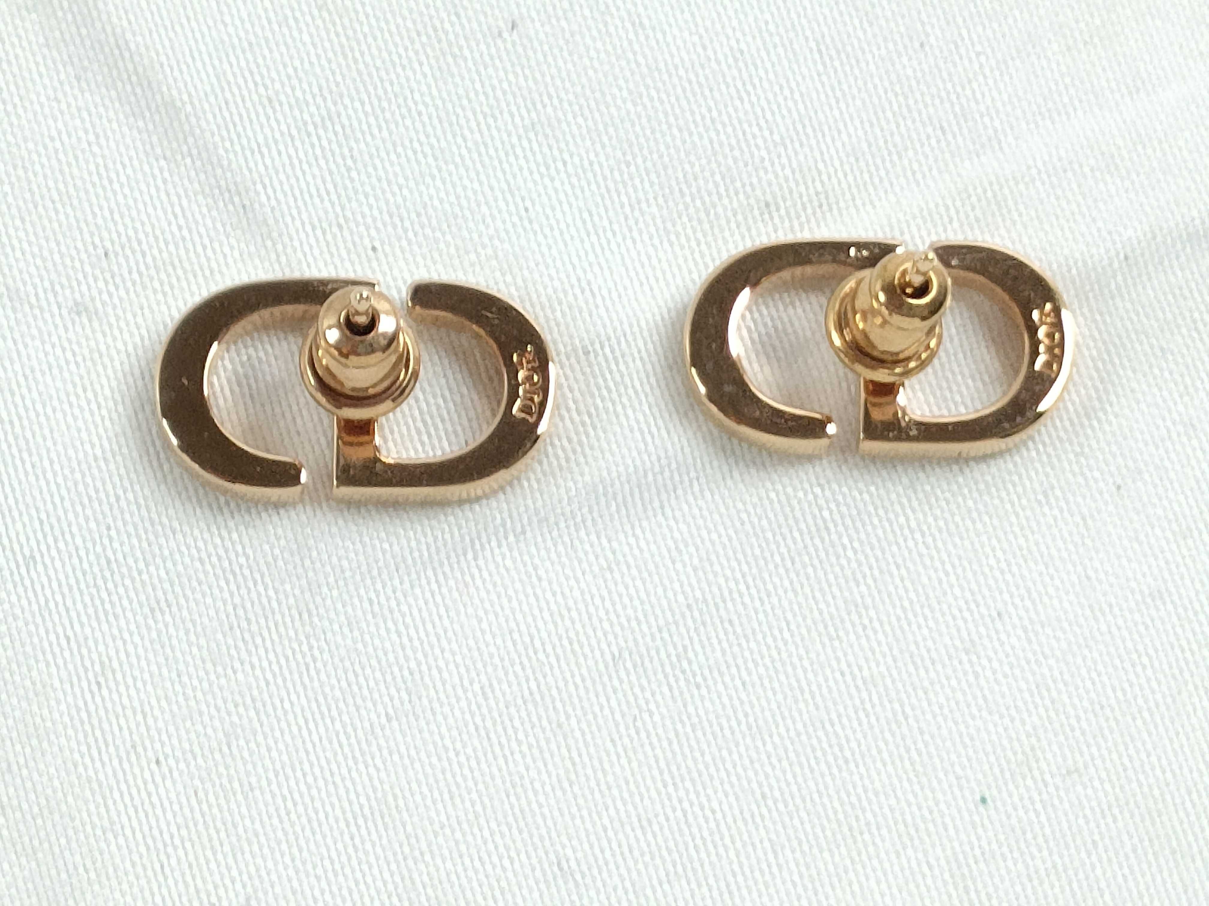 Petite CD Stud Earrings — view 2