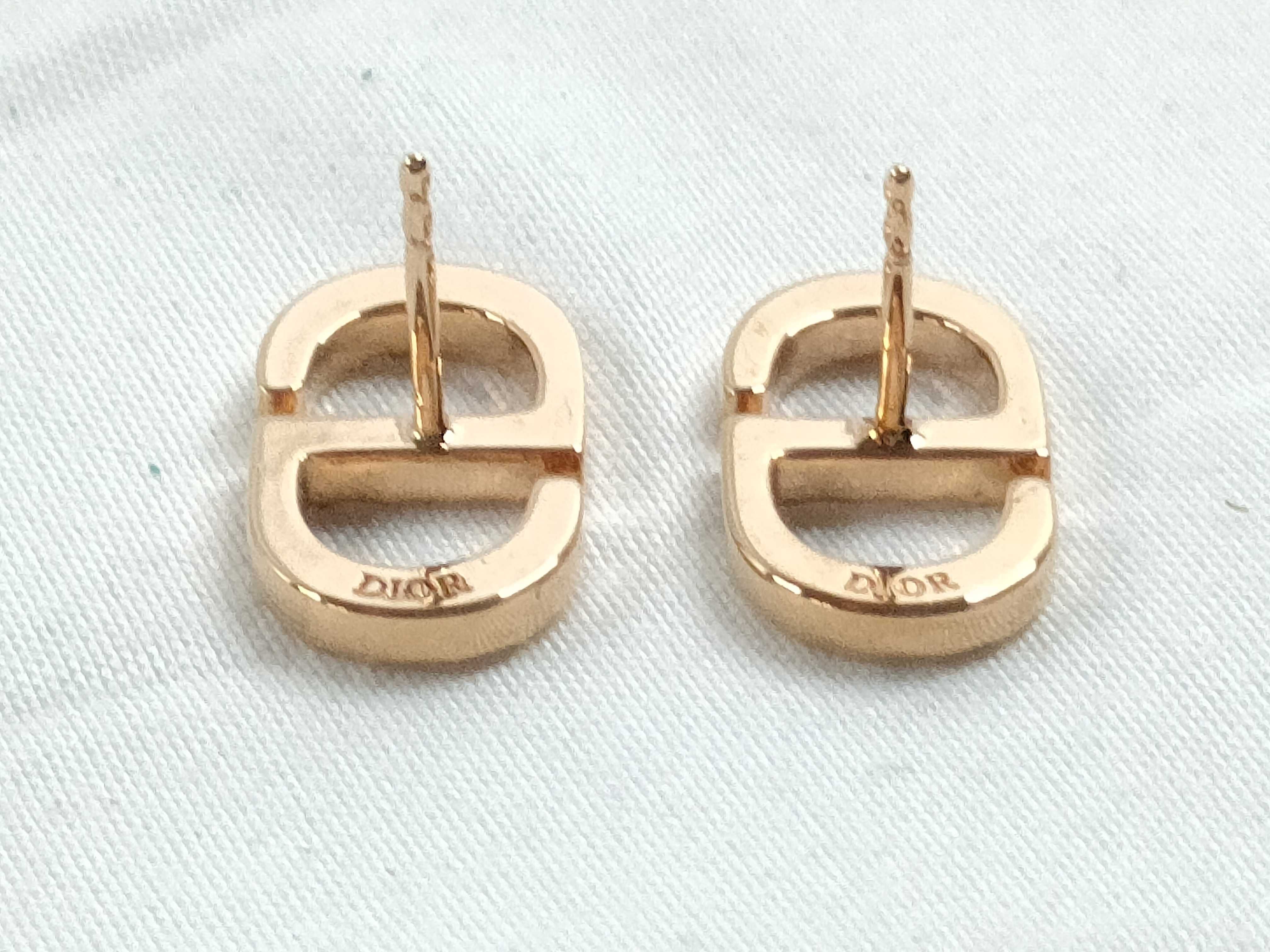 Petite CD Stud Earrings — view 4