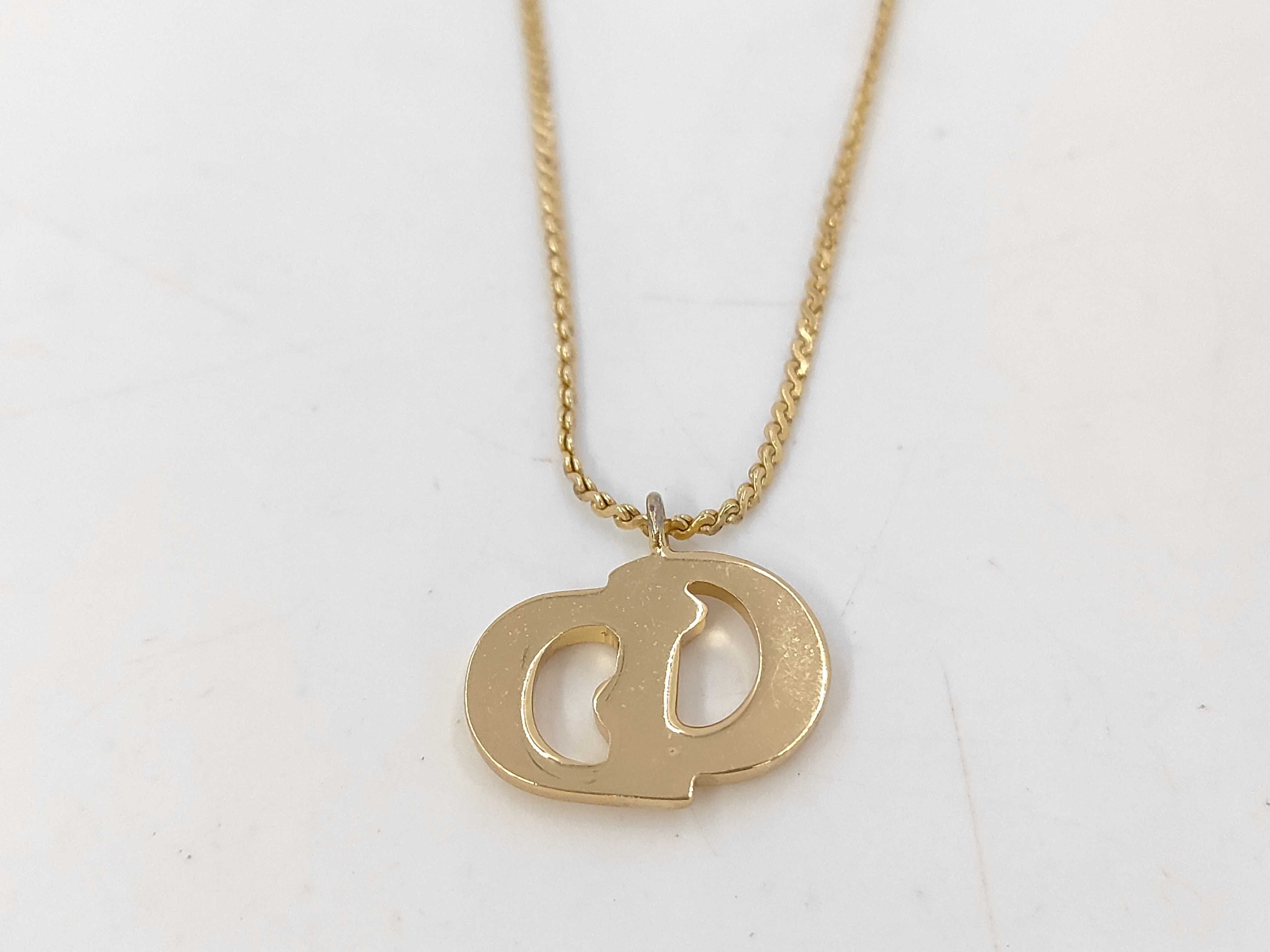 Logo Necklace, Gold Necklace — view 4