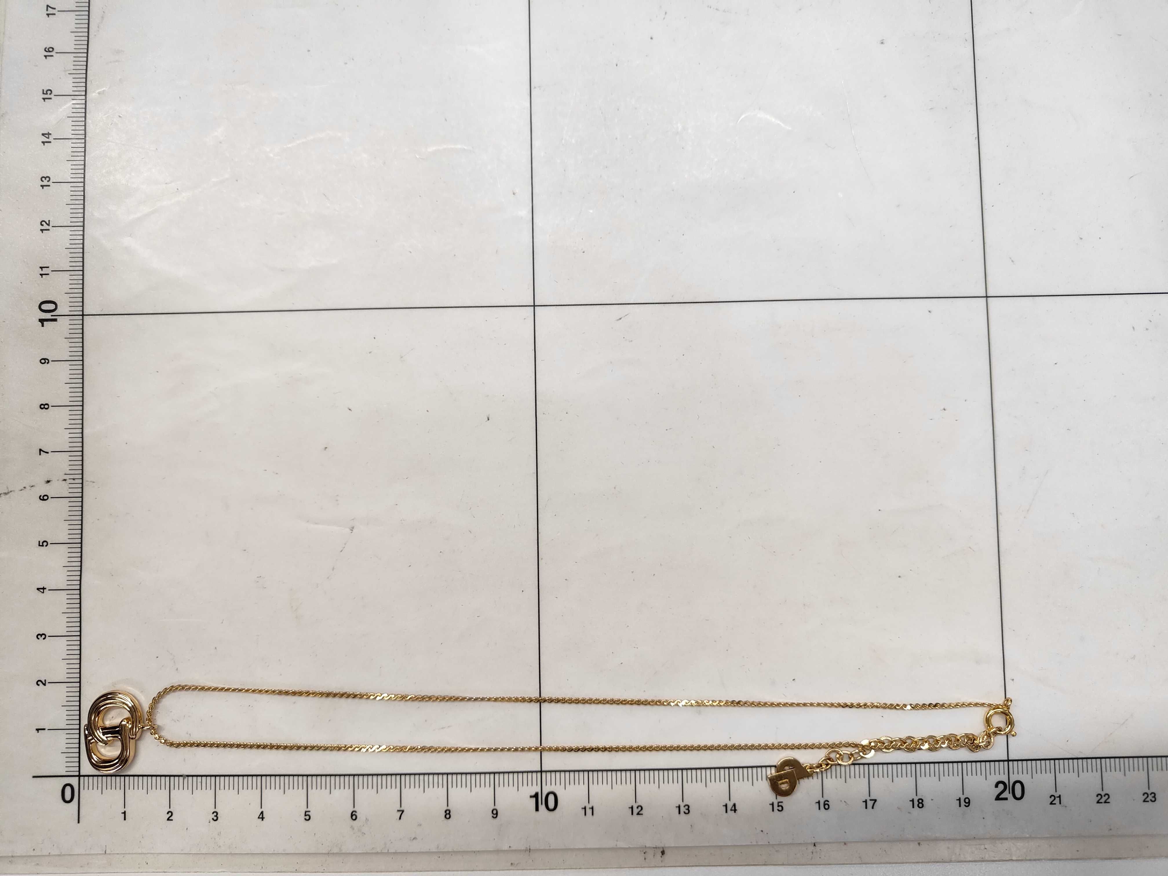 Logo Necklace, Gold Necklace — view 5