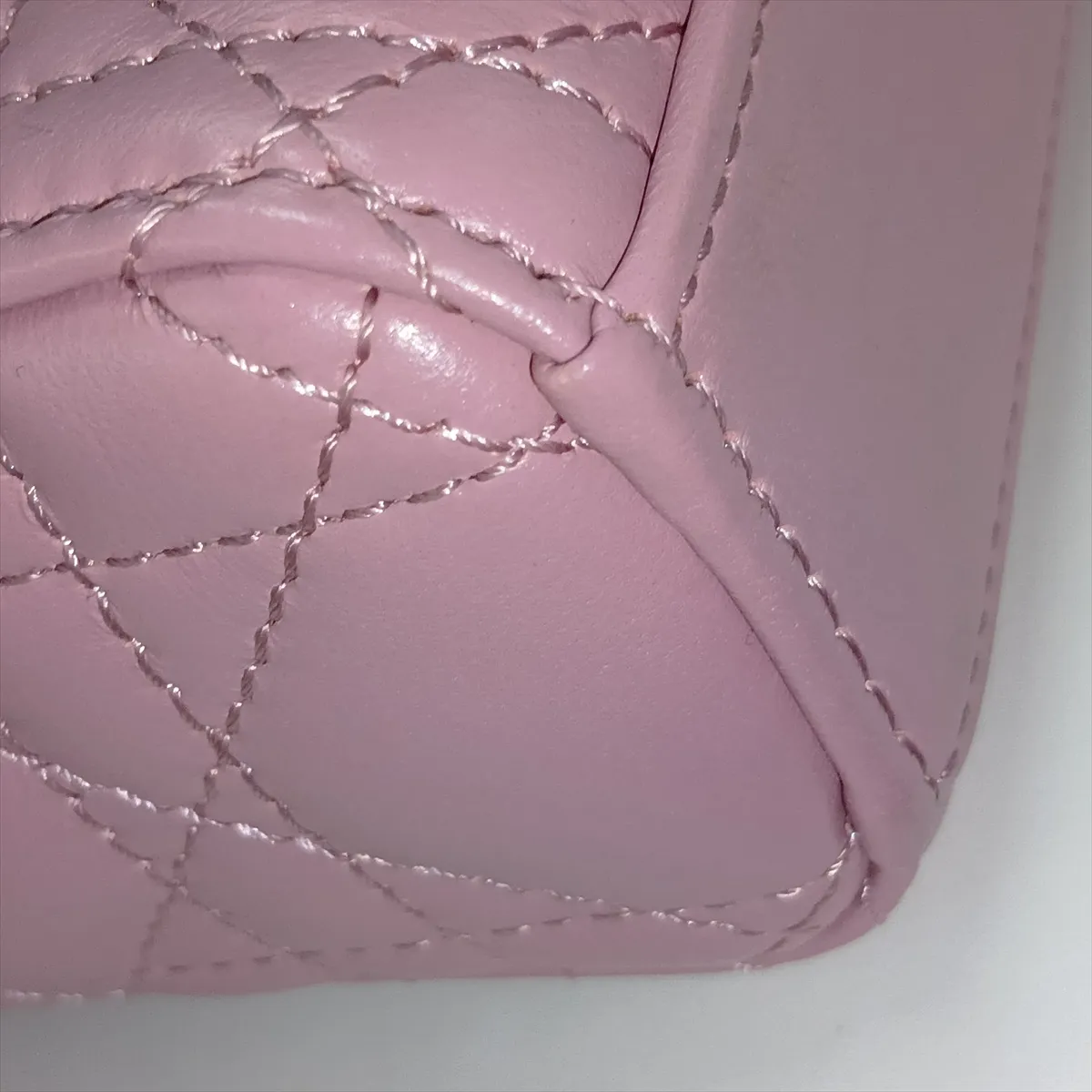 Cannage Lady D-Joy Leather 2-Way Handbag, Pink, Star Mark — view 11