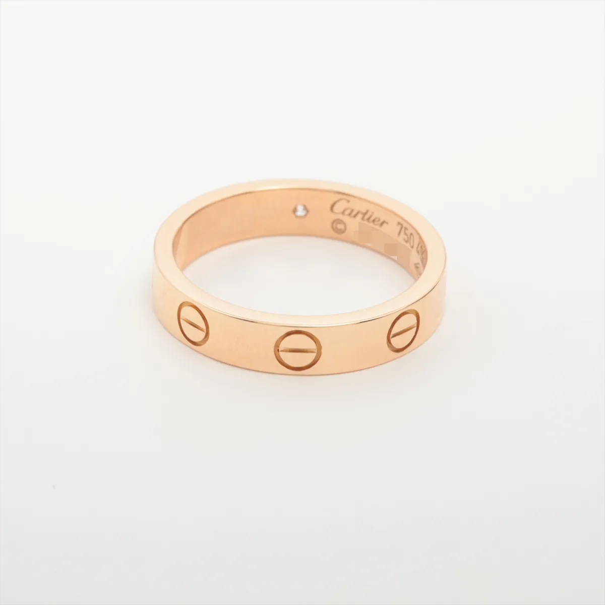 Mini Love 1P Diamond Ring 750 (PG) 3.6g Size 49 ST9525 — view 2