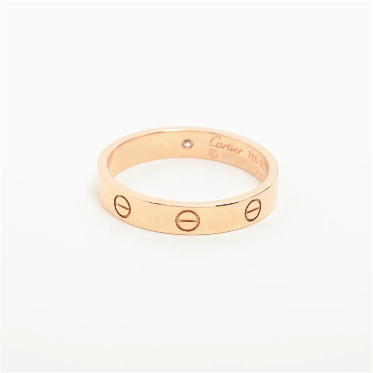 Mini Love 1P Diamond Ring 750 (PG) 4.8g 60 QK3357 — view 2