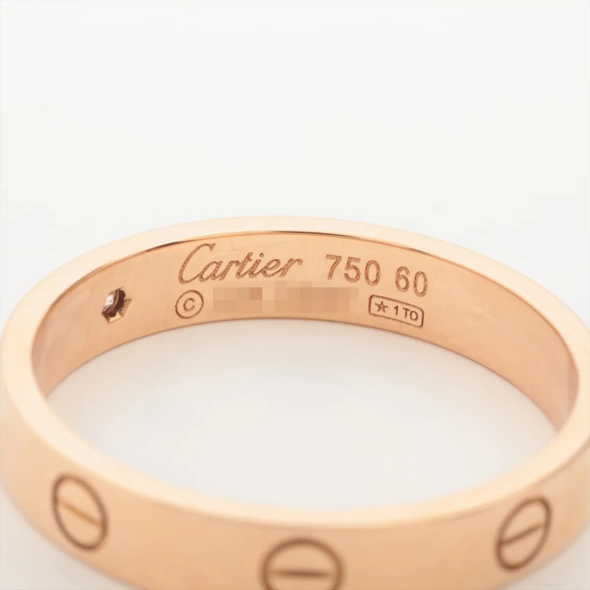 Mini Love 1P Diamond Ring 750 (PG) 4.8g 60 QK3357 — view 3