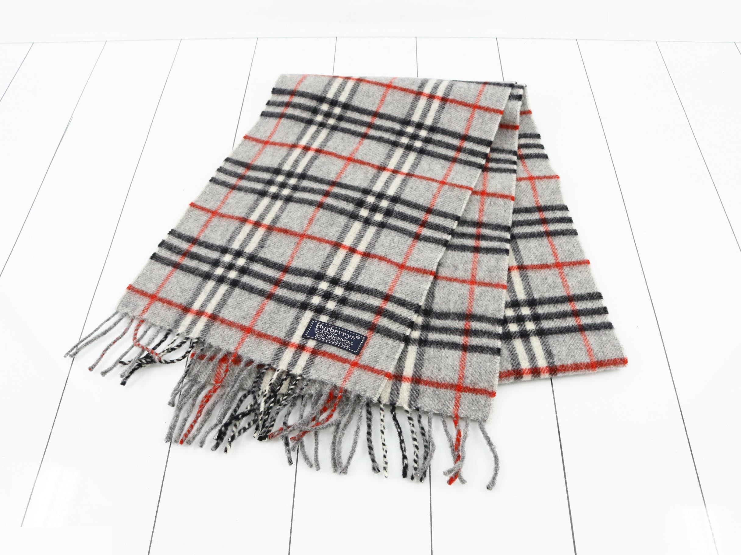Nova Check Scarf, Gray — view 2