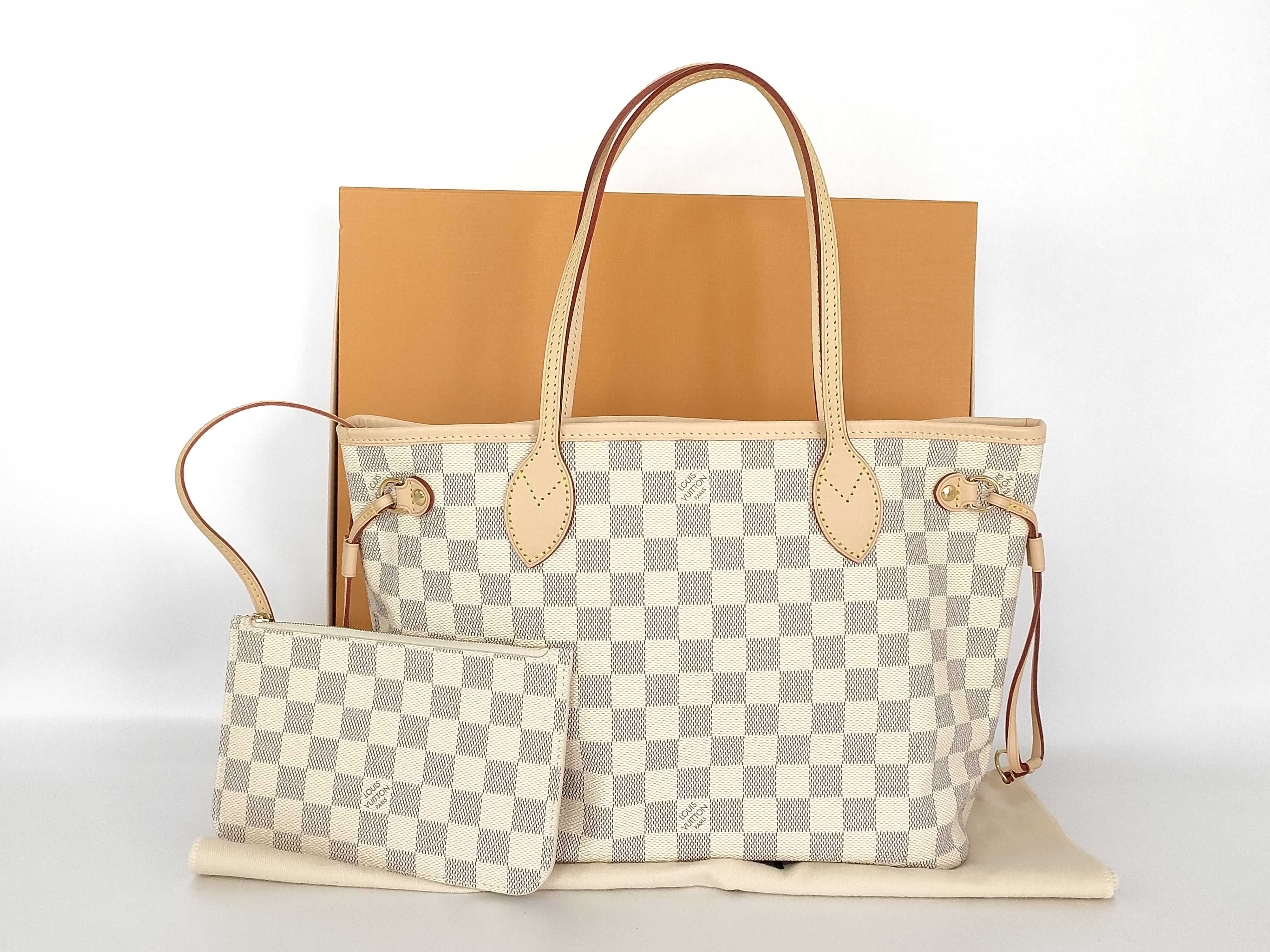 Damier Azur Neverfull PM Tote Bag N40605