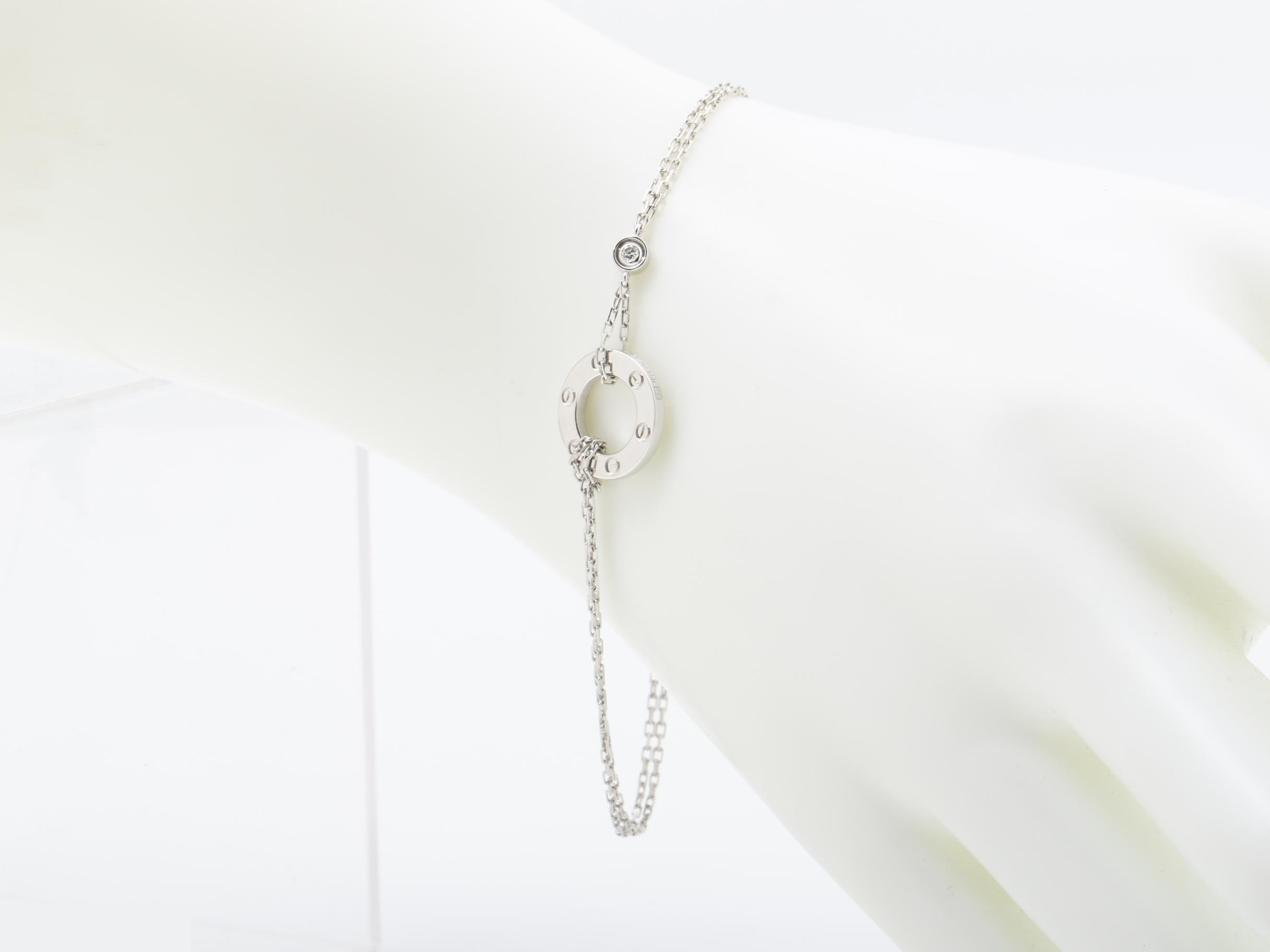 Love Series (Precious Metal) Bracelet/Bangle (Metal) 750WG 4.2g