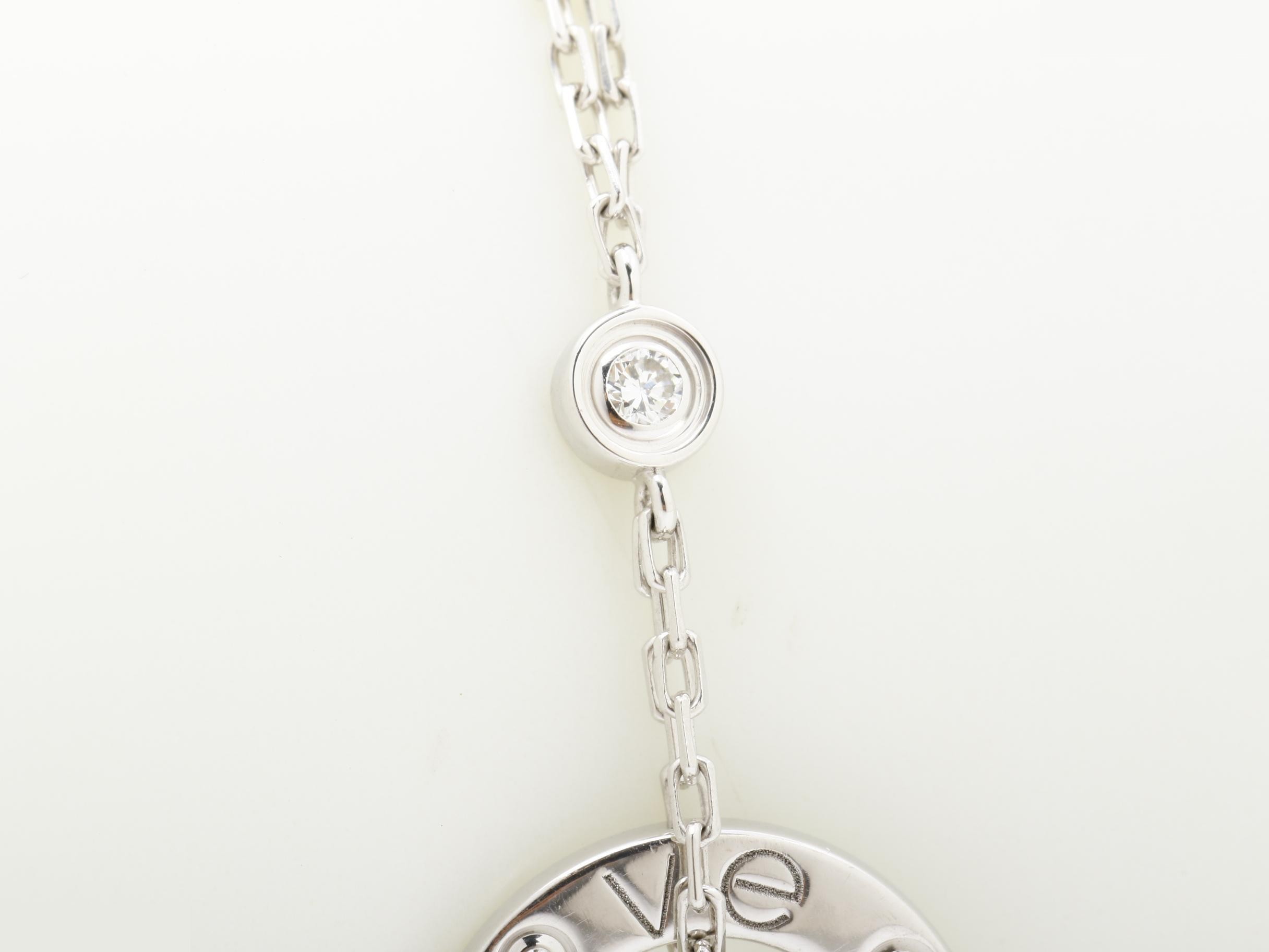 Love Series (Precious Metal) Bracelet/Bangle (Metal) 750WG 4.2g — view 2
