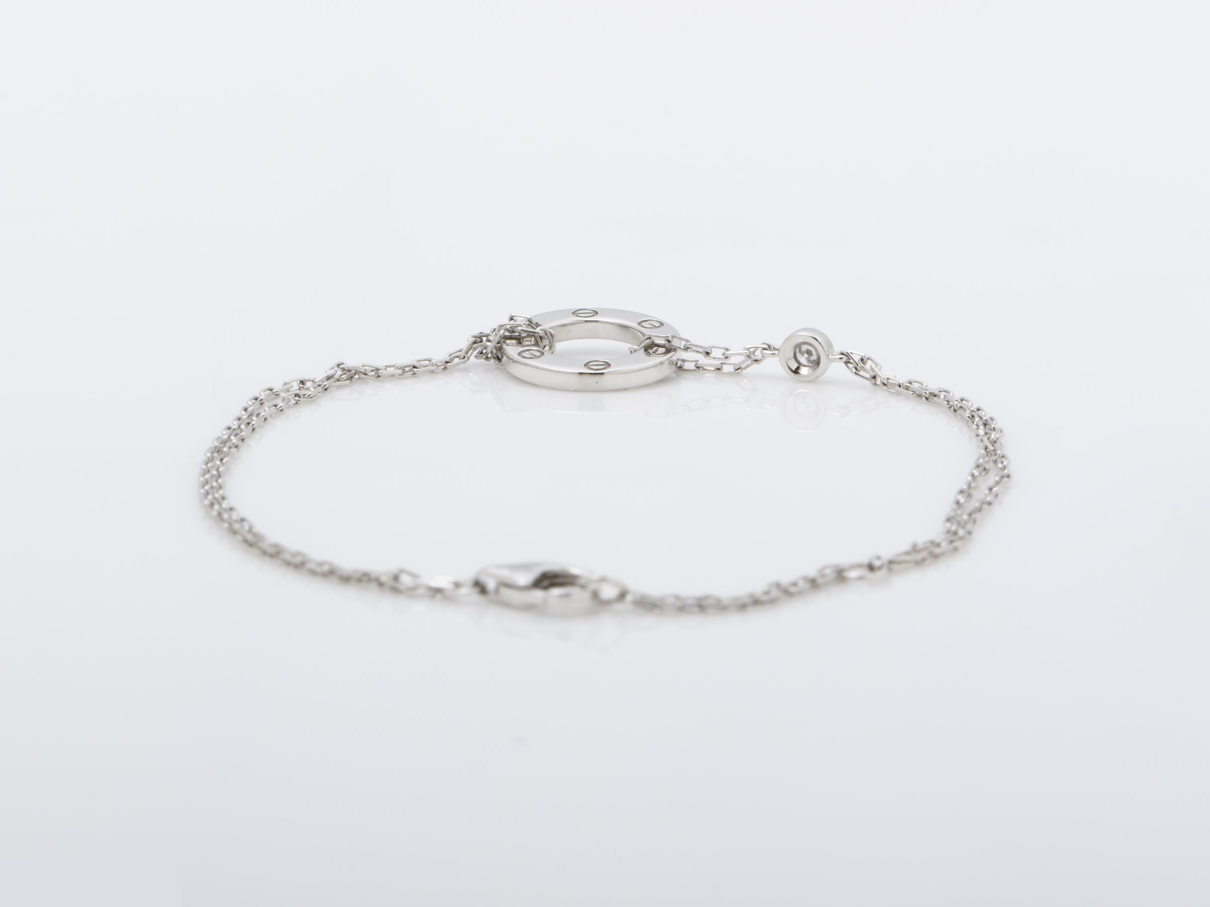 Love Series (Precious Metal) Bracelet/Bangle (Metal) 750WG 4.2g — view 4