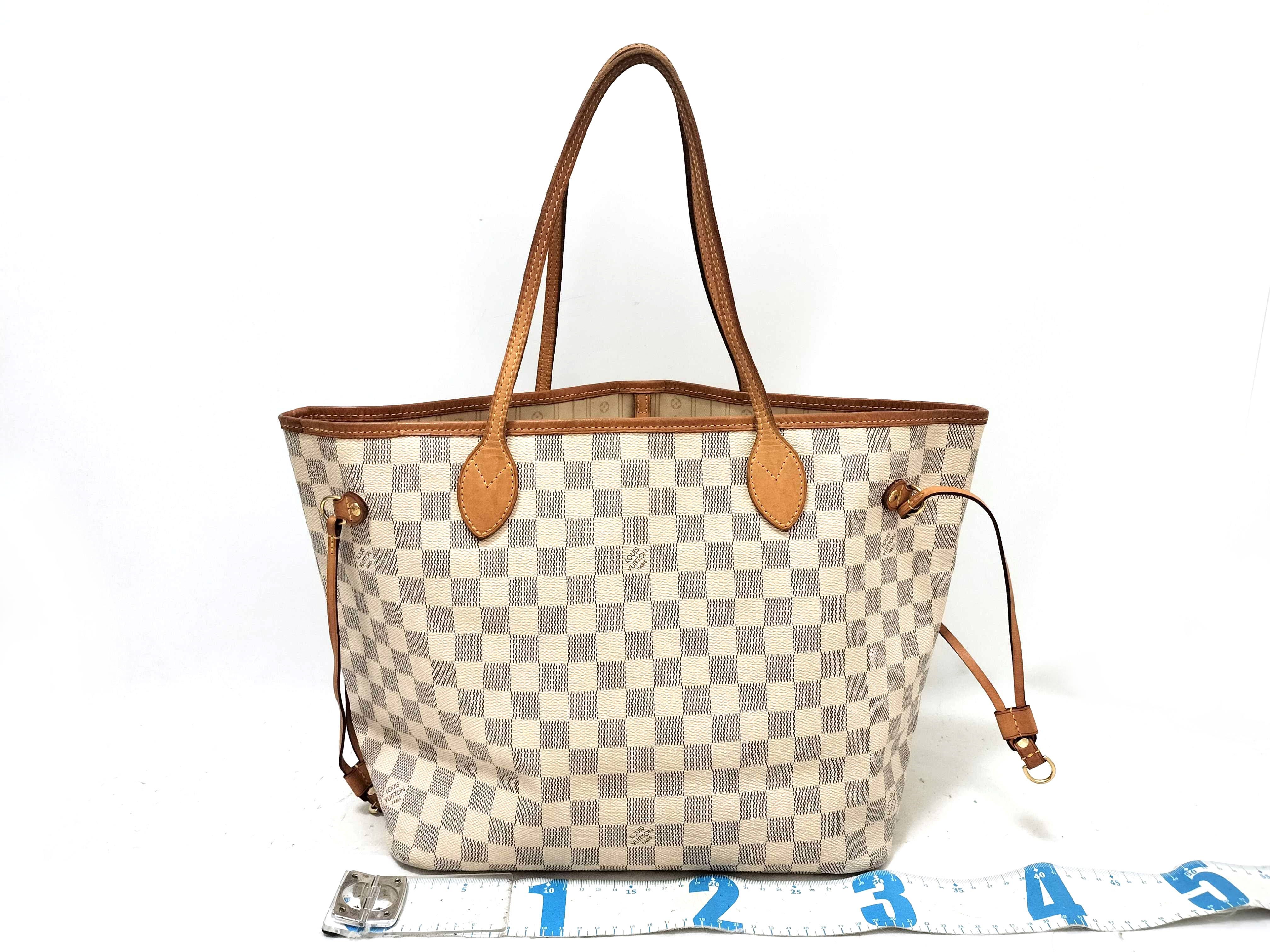 Damier Azur Neverfull MM Tote Bag — view 2