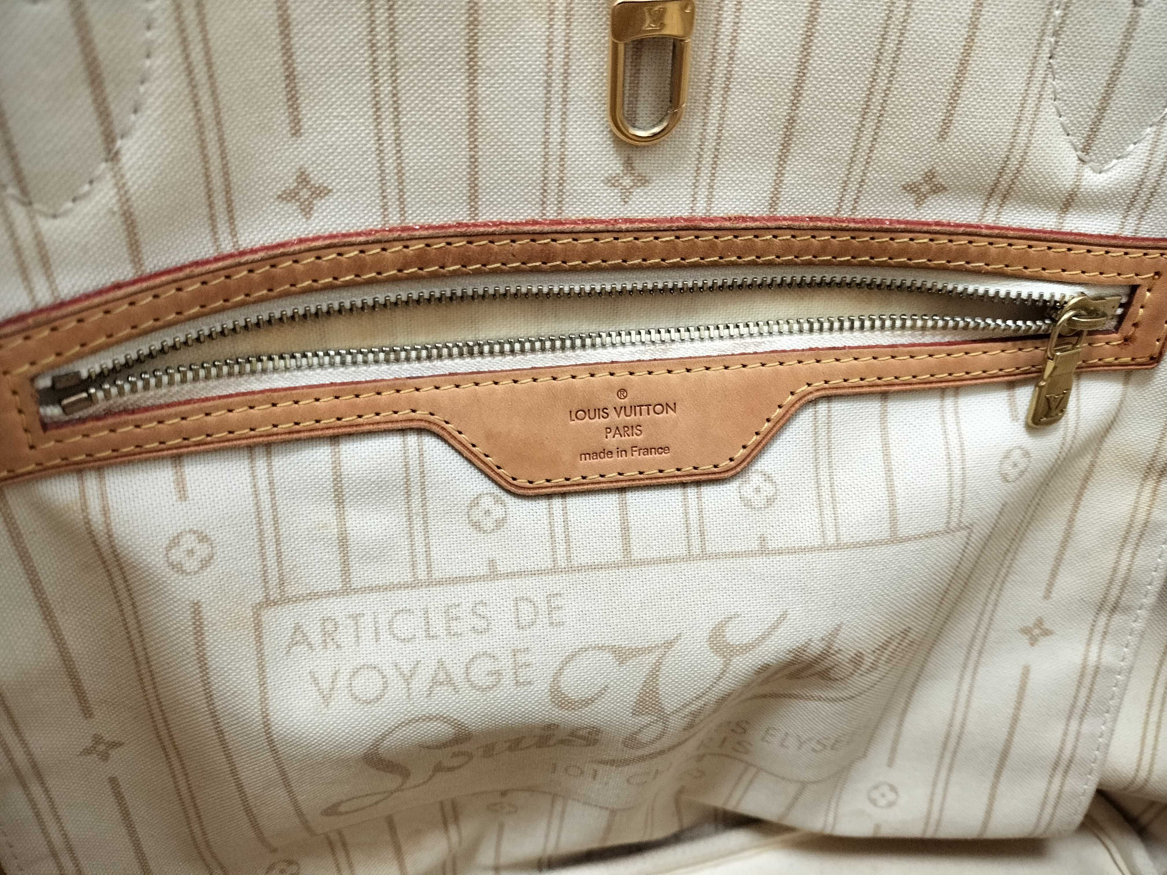 Damier Azur Neverfull MM Tote Bag — view 11