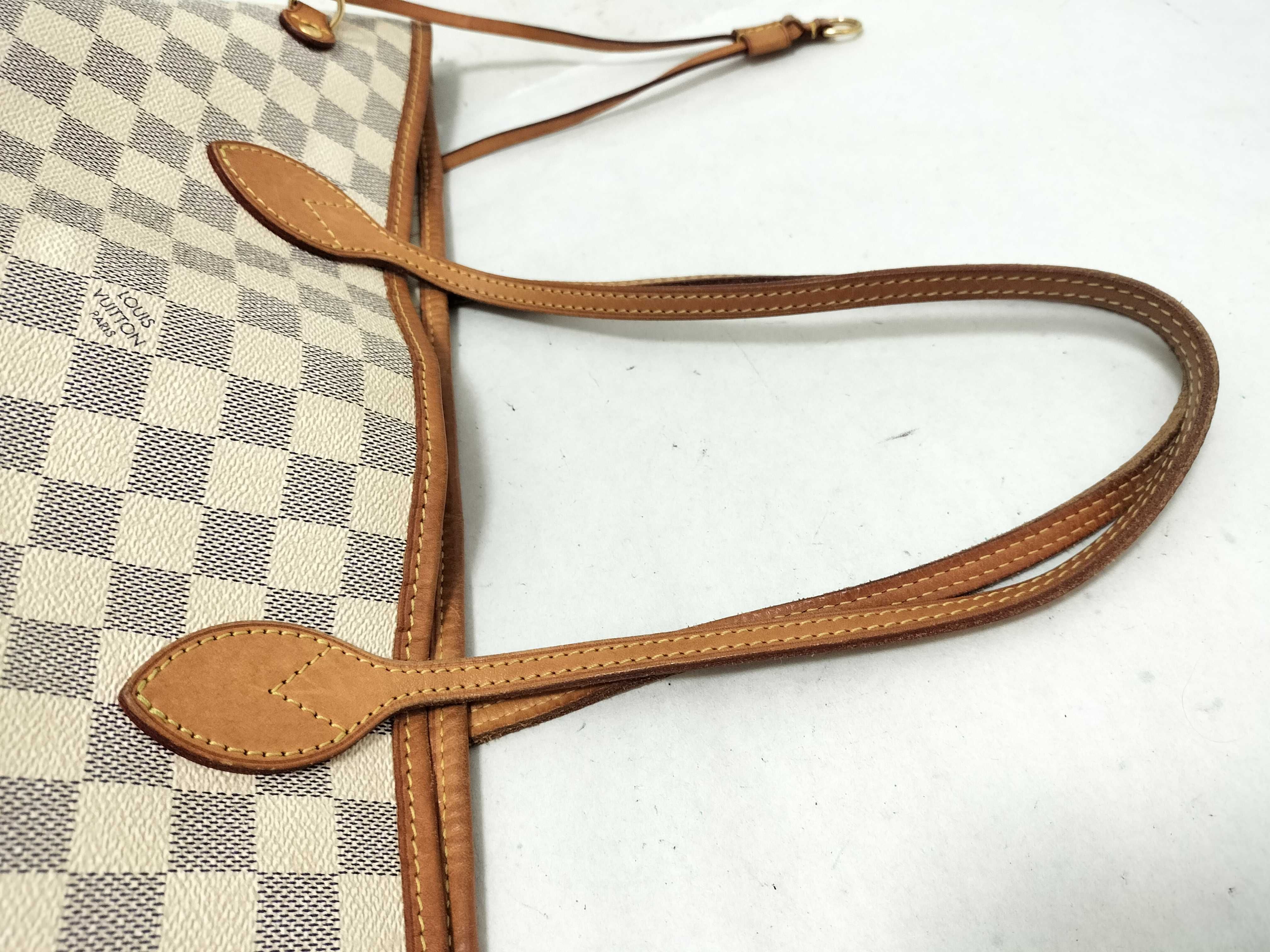 Damier Azur Neverfull MM Tote Bag — view 3