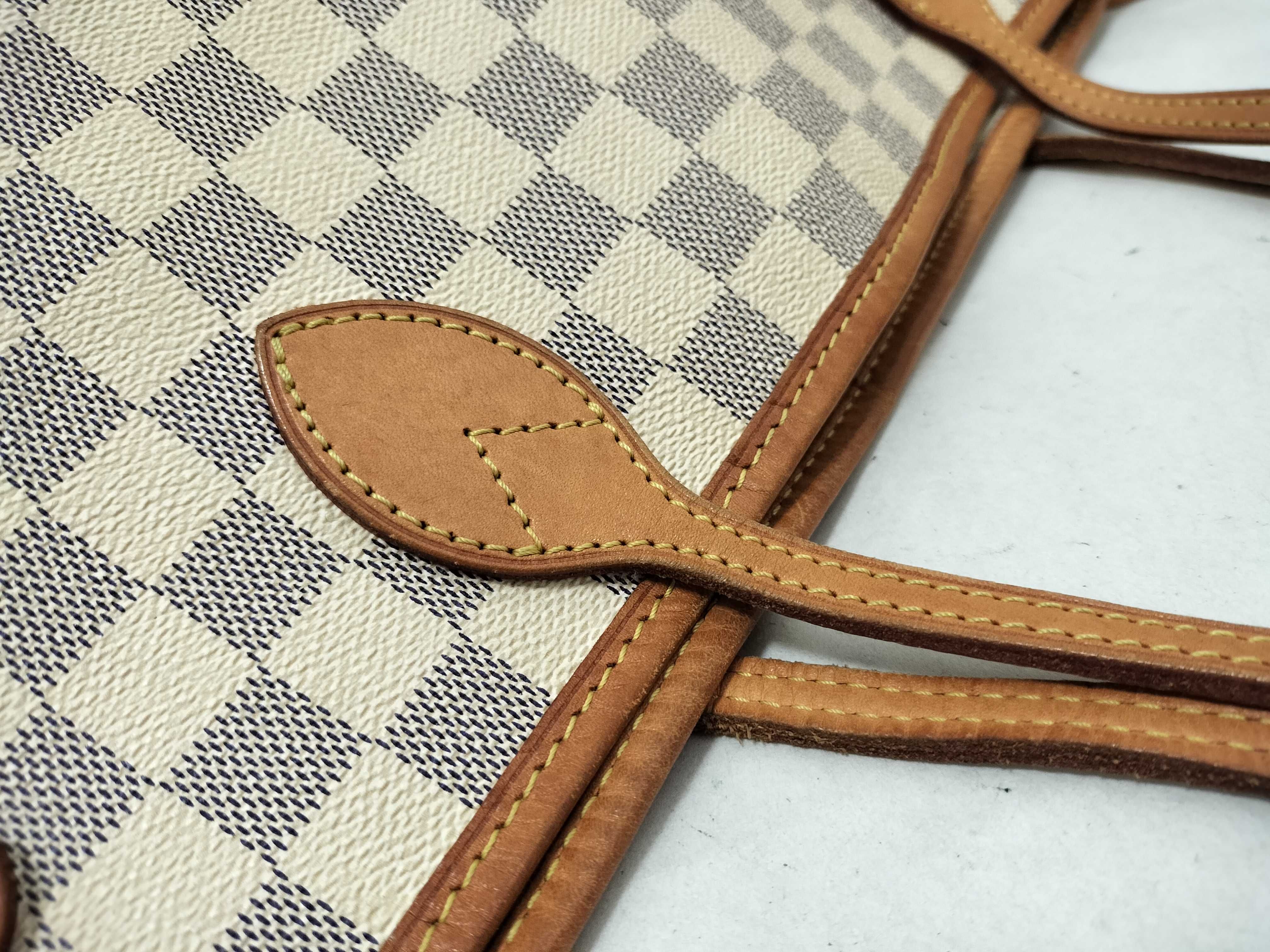 Damier Azur Neverfull MM Tote Bag — view 5