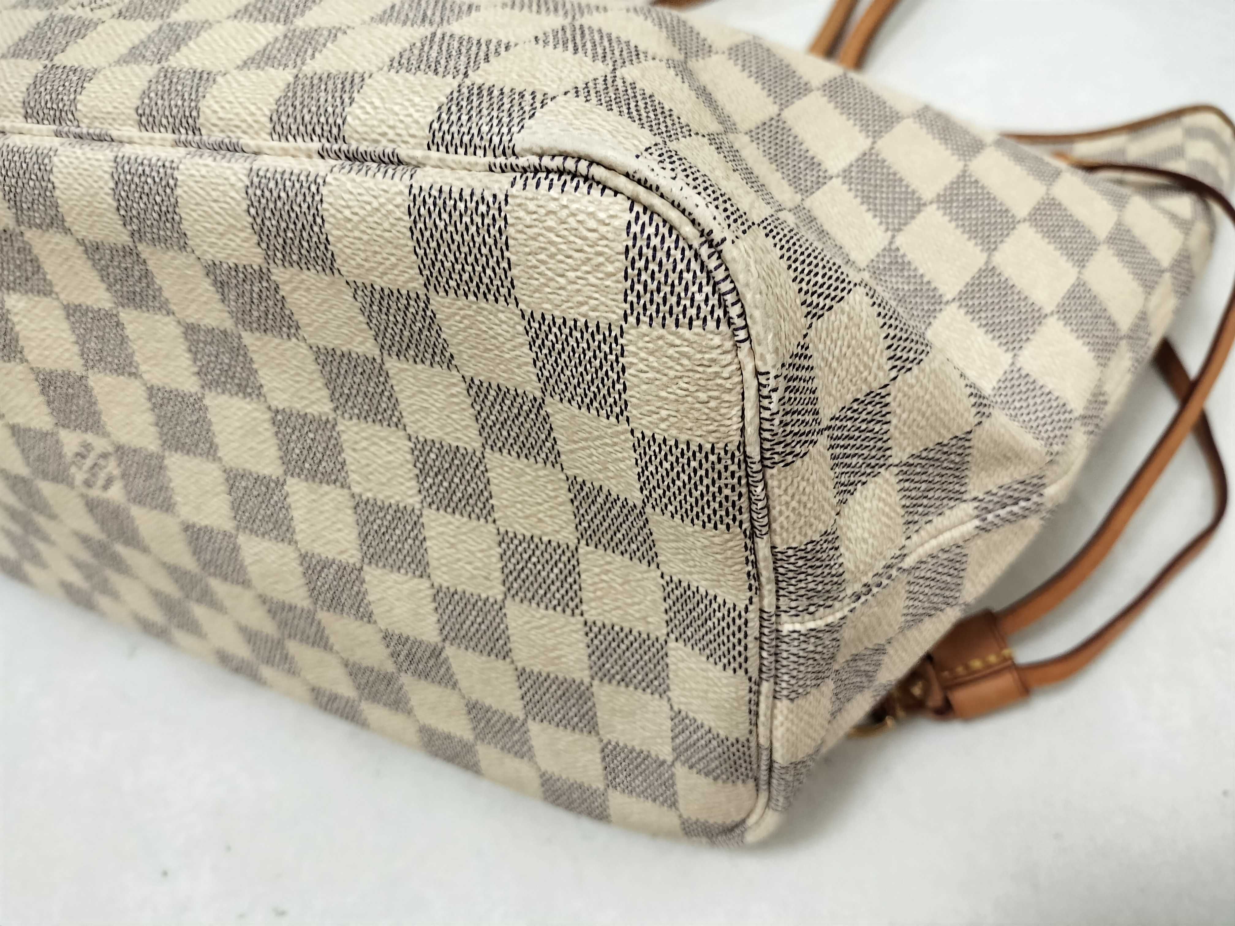 Damier Azur Neverfull MM Tote Bag — view 6