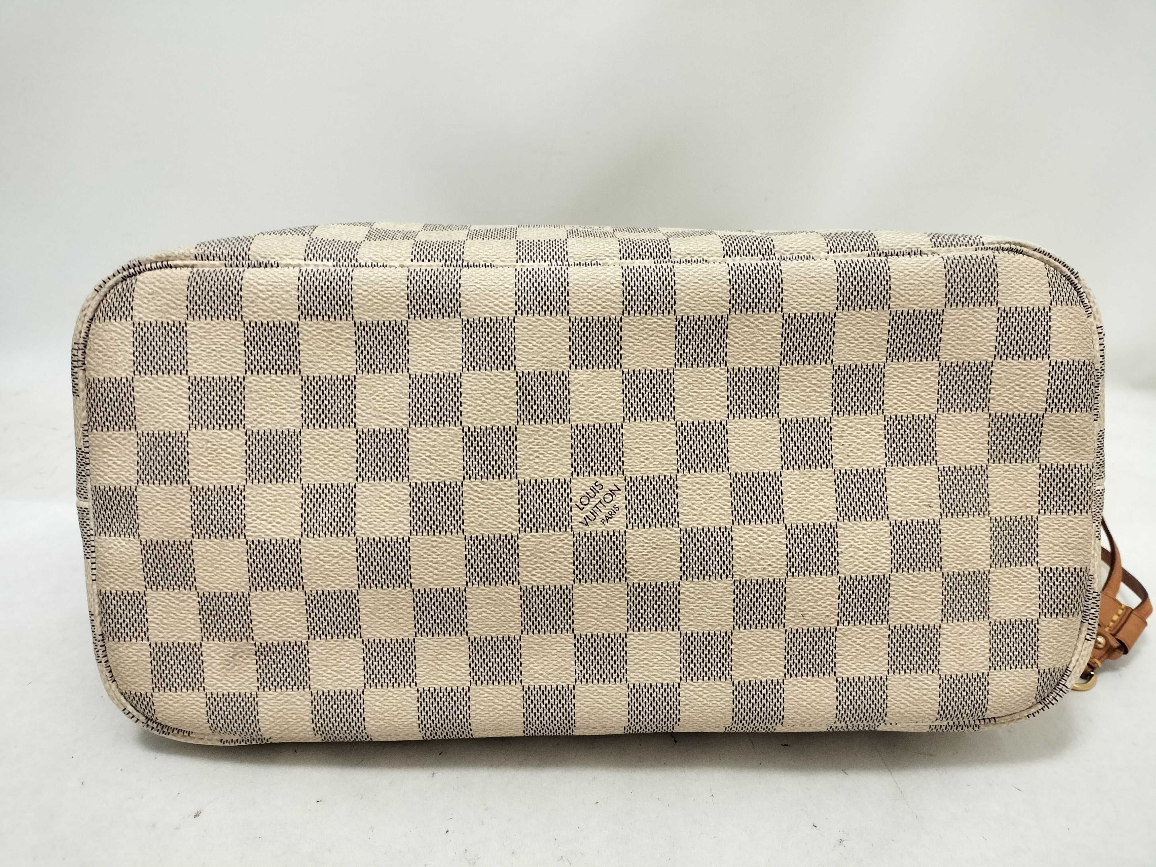 Damier Azur Neverfull MM Tote Bag — view 7